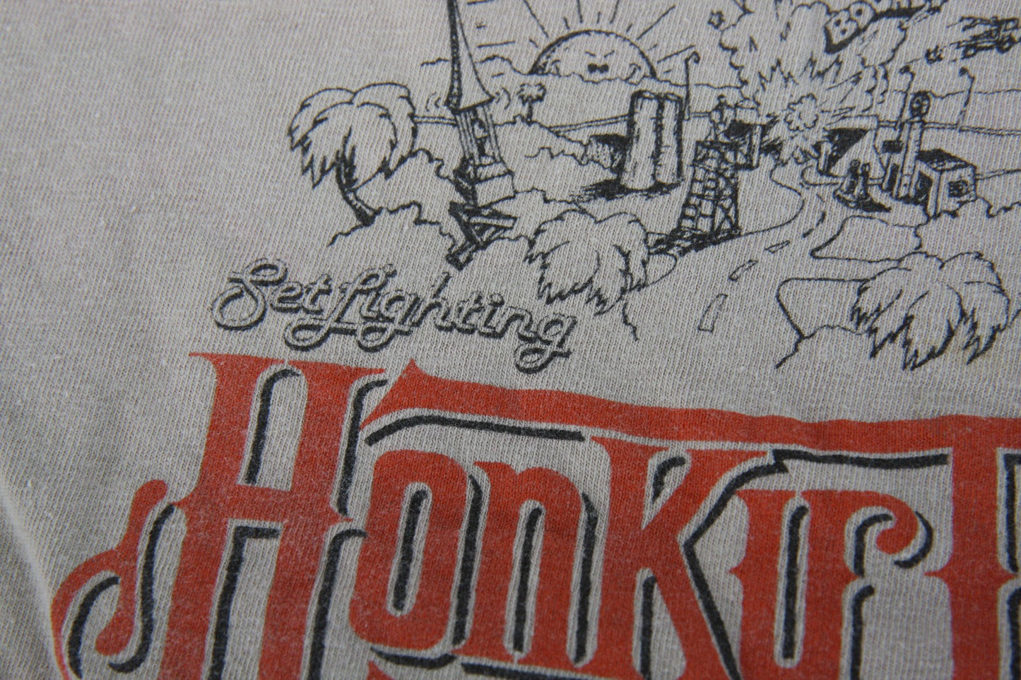 Vintage Flop Movie 1981 Honky Tonk Freeway Tee Shirt Stagehand  Set Lighting XL