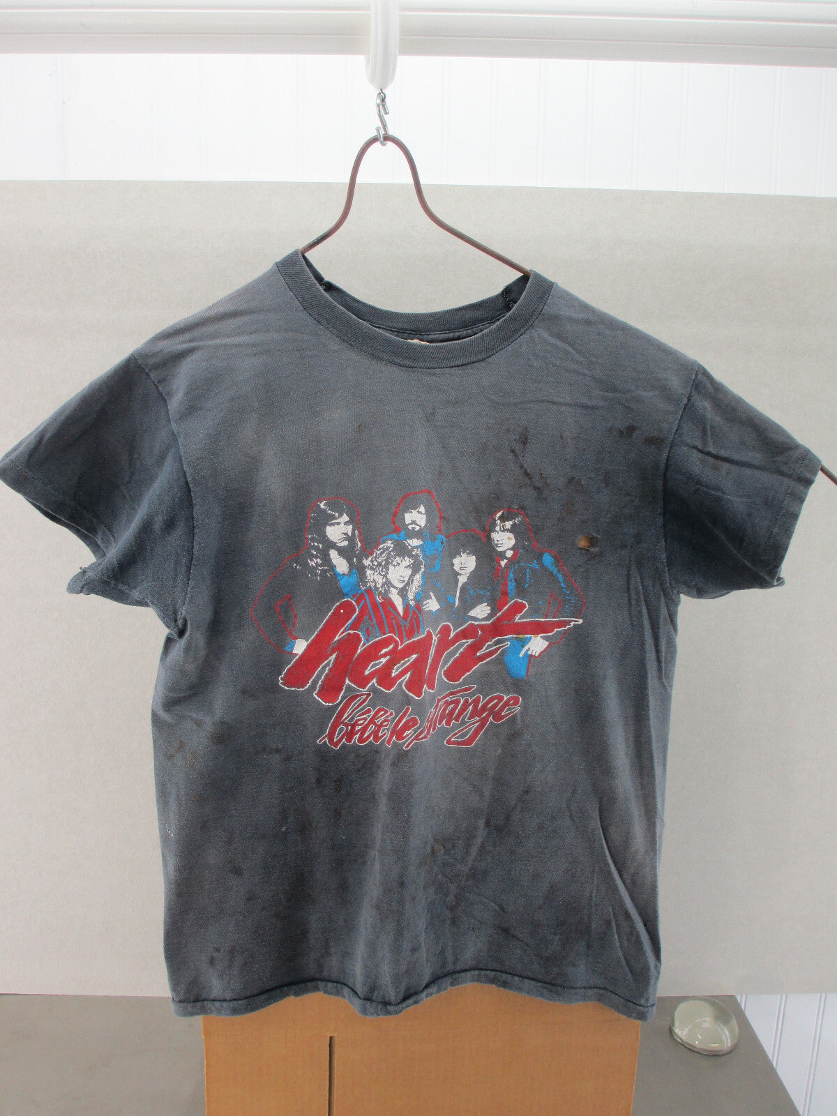 Vintage "Roadie" Tee Shirt Heart Bebe La Strange Mens Large
