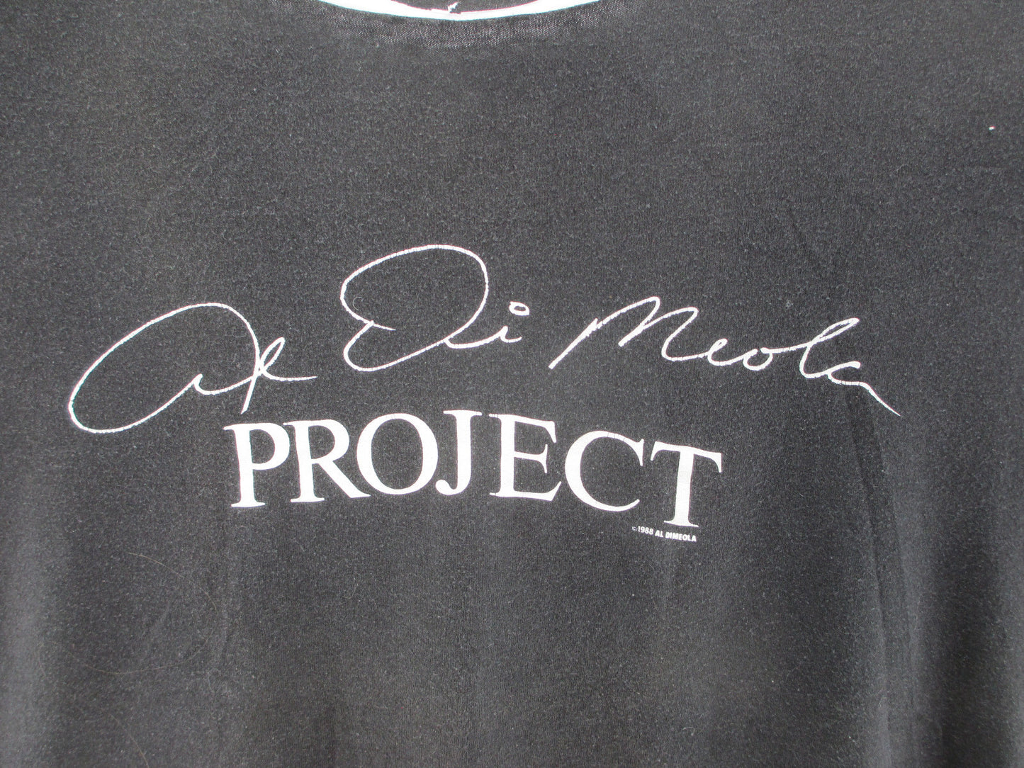Vintage "Roadie" Tee Shirt Al DiMiola Project 1988 XL