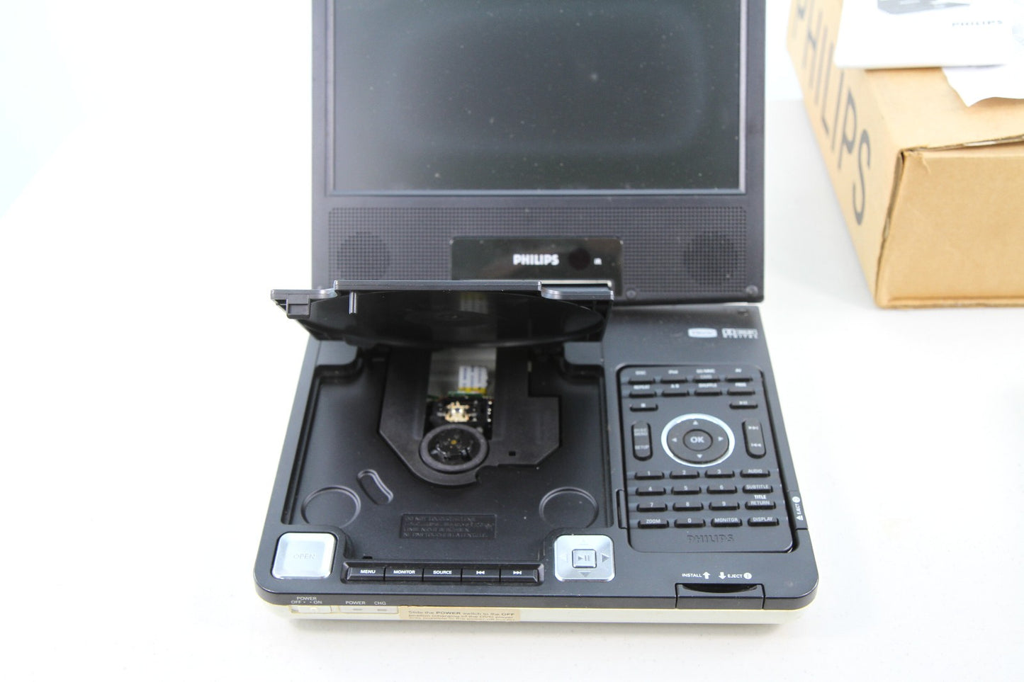 Vintage Philips DVD Portable Player DCP855 Bundle Parts