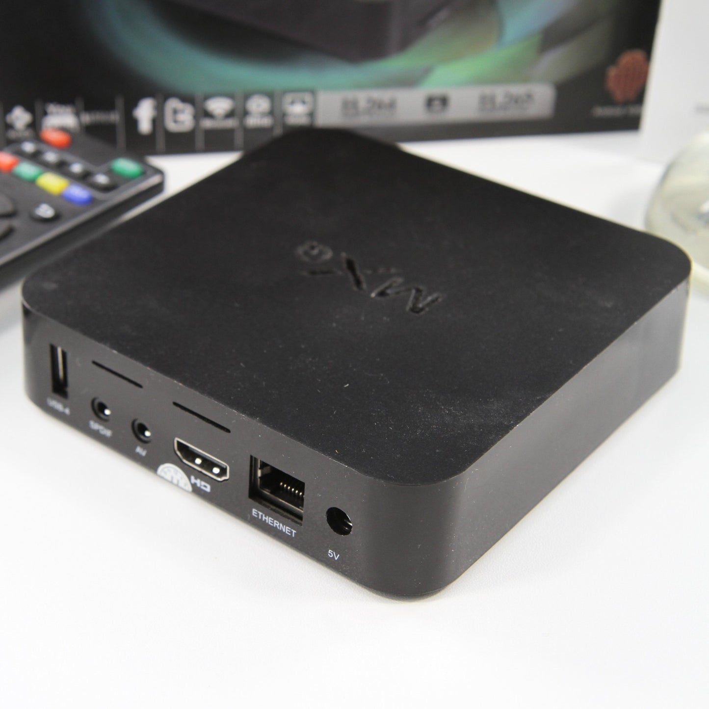 MXQ OTT TV Box 4x CPU GPU Android KitKat Internet TV Box With Remote