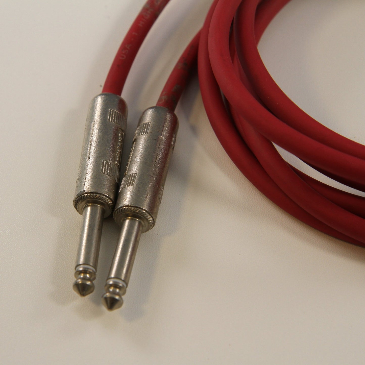 Pair Switchcraft USA-1 HiDef Instrument Patch Cable 1/4" Jack to Ring Terminal