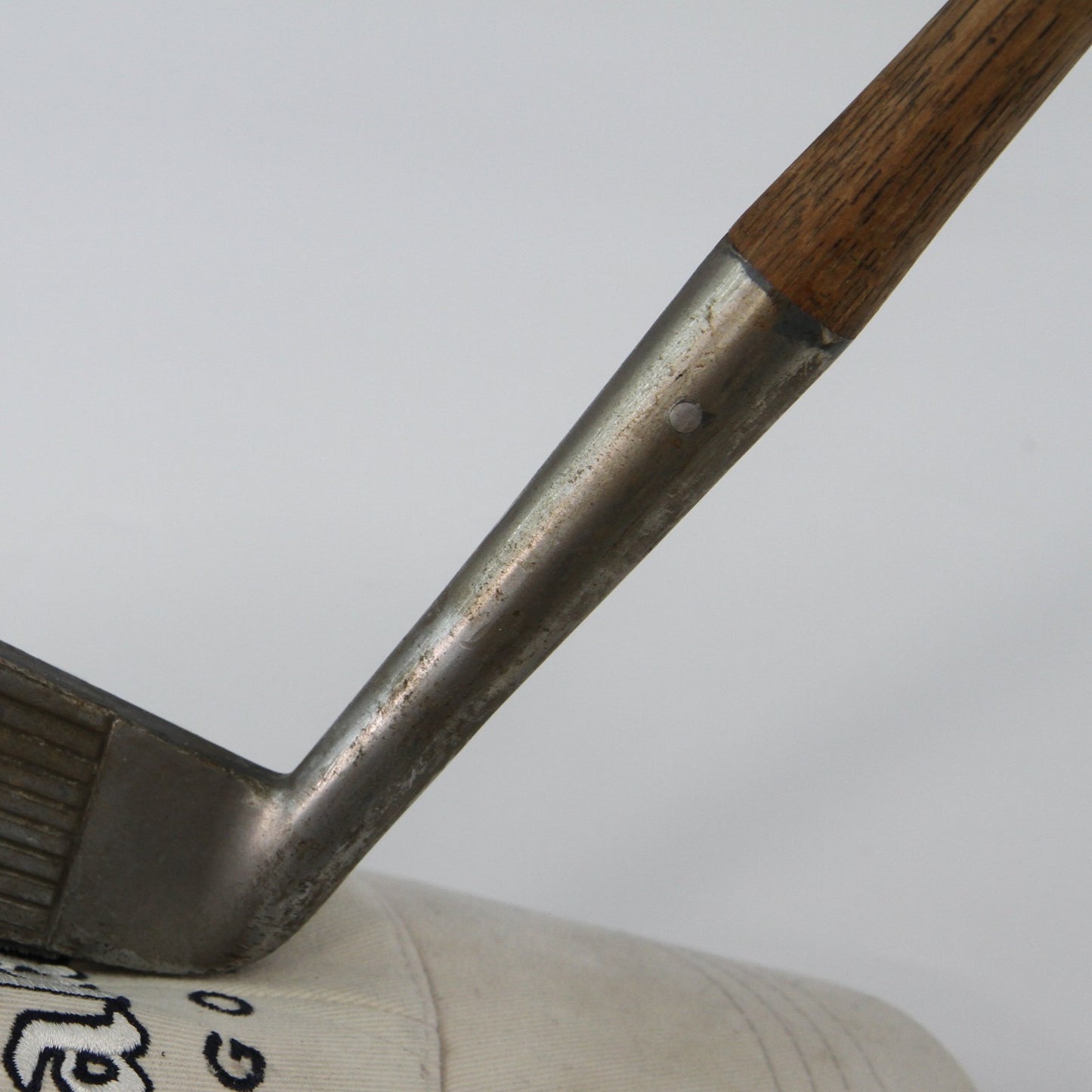 Vintage Champion Chrome Plated Hickory Shaft Leather Grip No 10 Putter