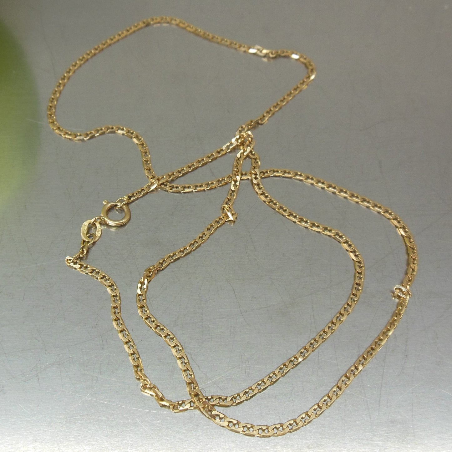 Italy Unbranded 14K Yellow Gold Chain Necklace 21" 2mm 4.9 Gr. Used