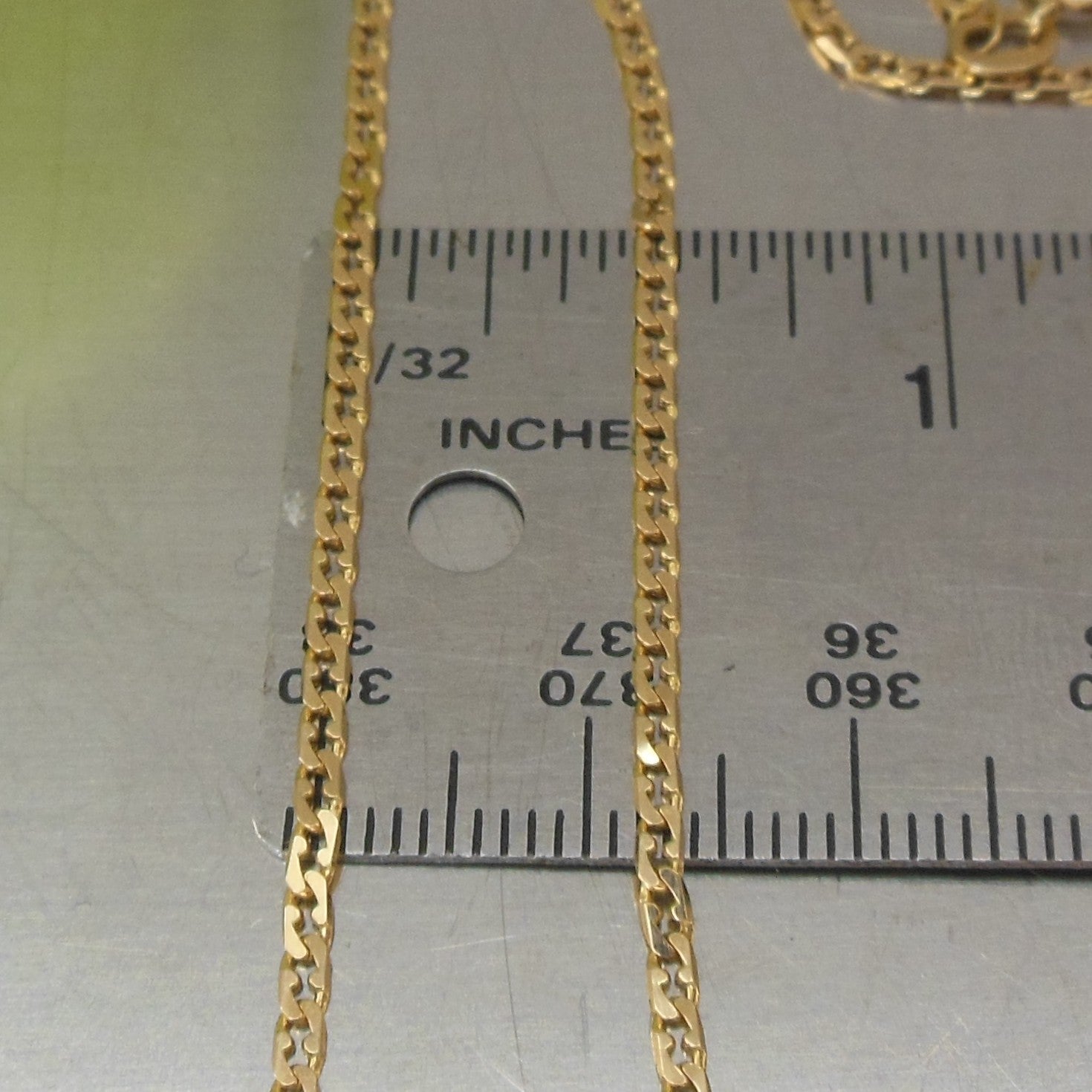 Italy Unbranded 14K Yellow Gold Chain Necklace 21" 2mm 4.9 Gr. Vintage