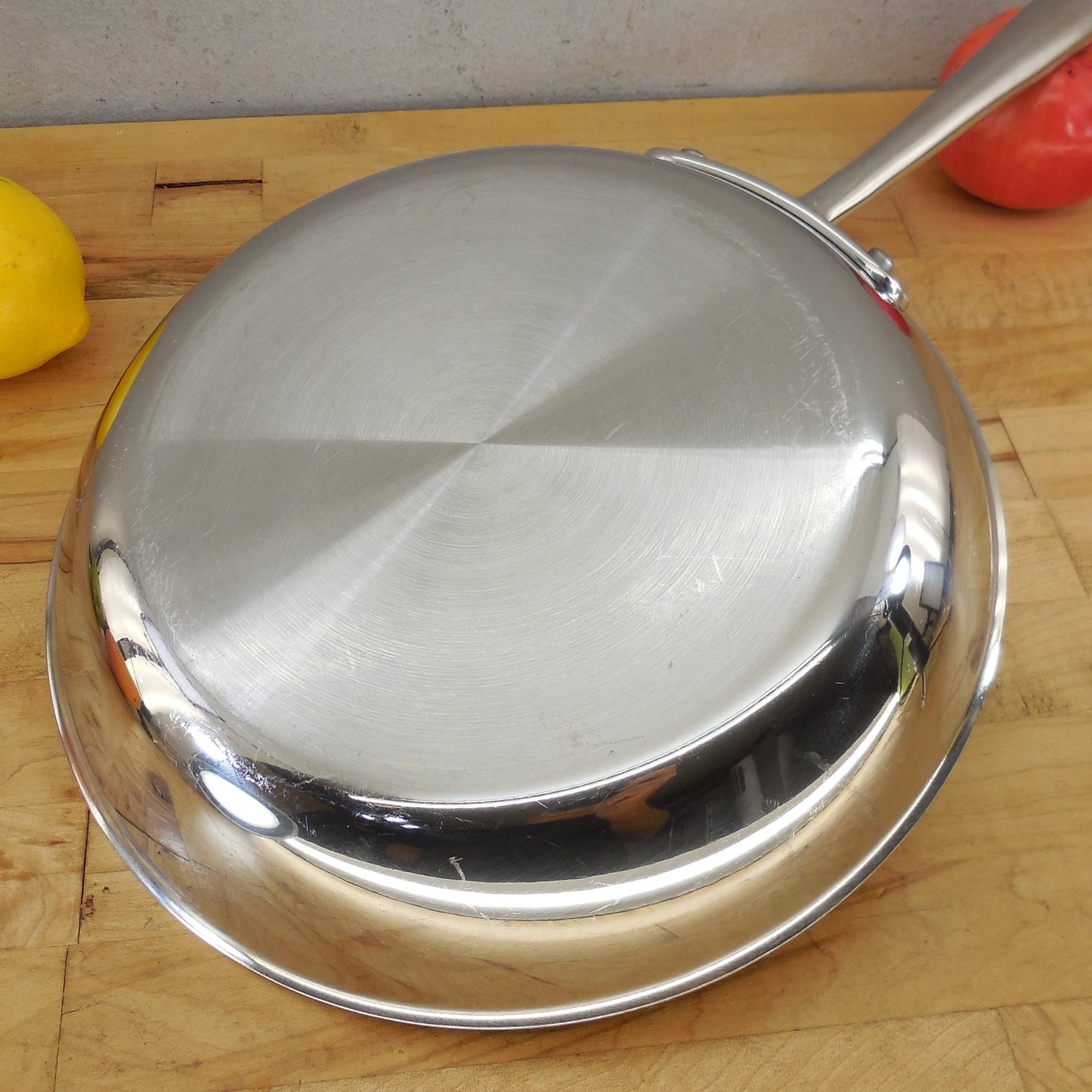 All-Clad USA Stainless Tri-Ply 10.5" Fry Pan Skillet Cleaned Polished