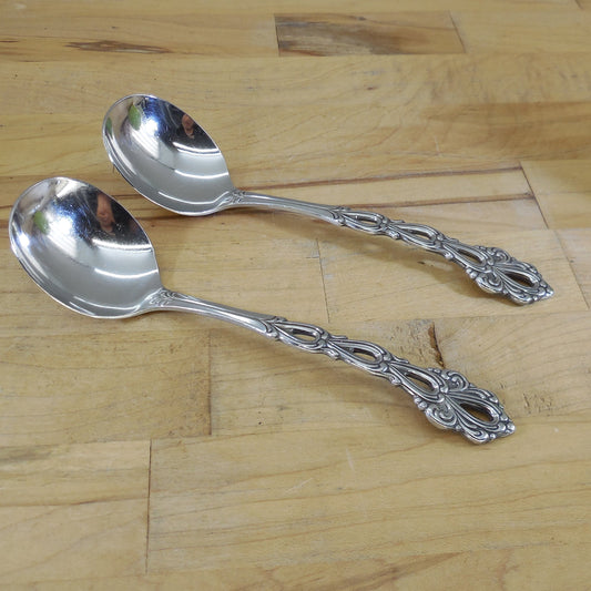 Oneida Community Stainless Chandelier Pair Cream Ladles
