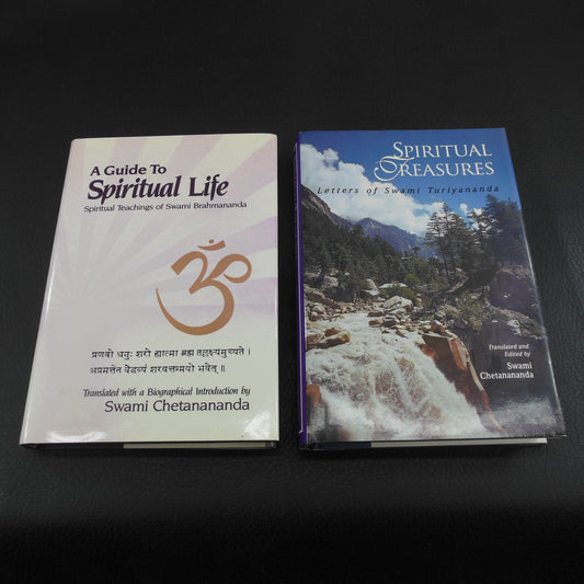 Swami Chetanananda 2 Signed Book Translations - Spiritual Treasures & A Guide To Spiritual Life