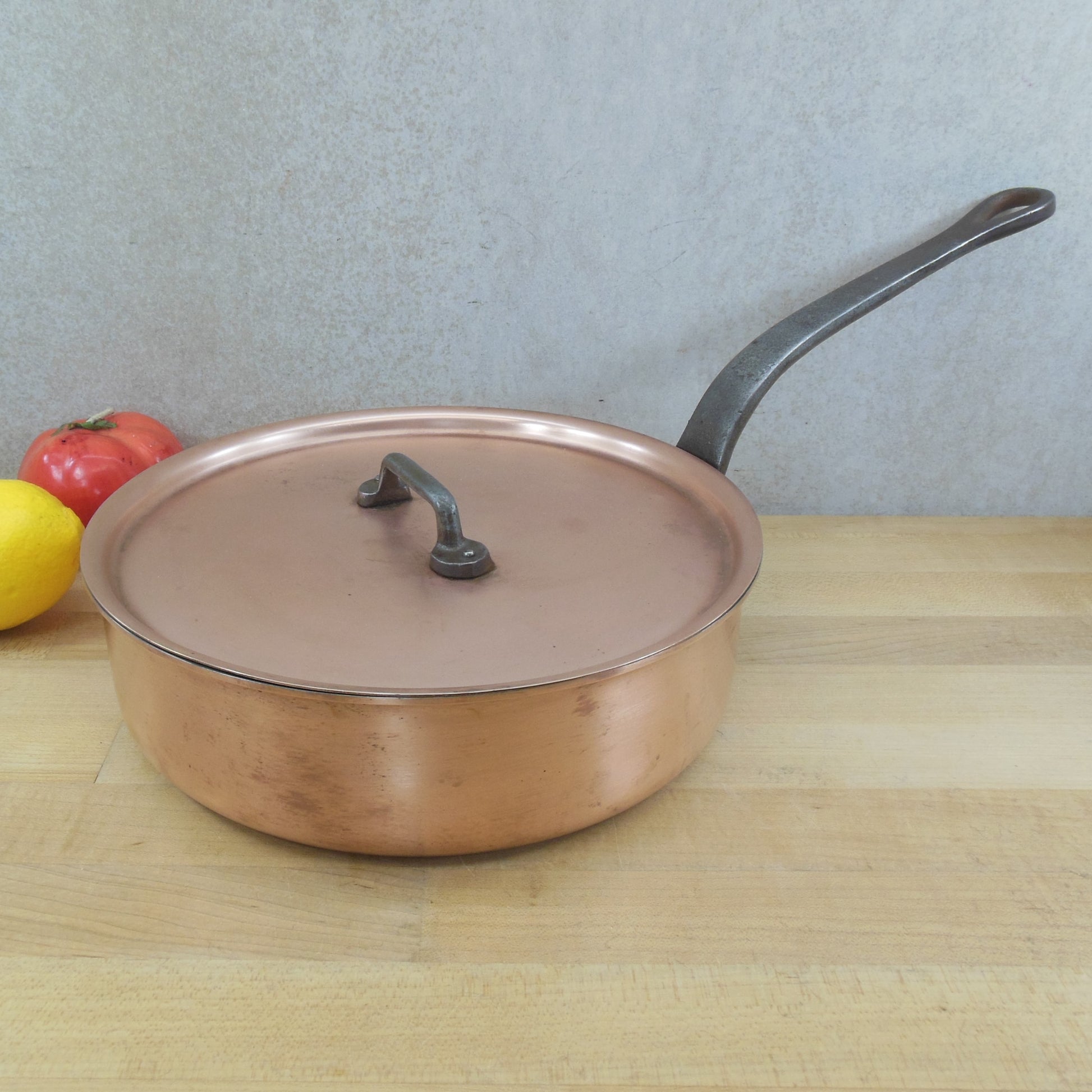 Falk Culinair Belgium 24cm Classic Copper Stainless Sauté Pan & Cover