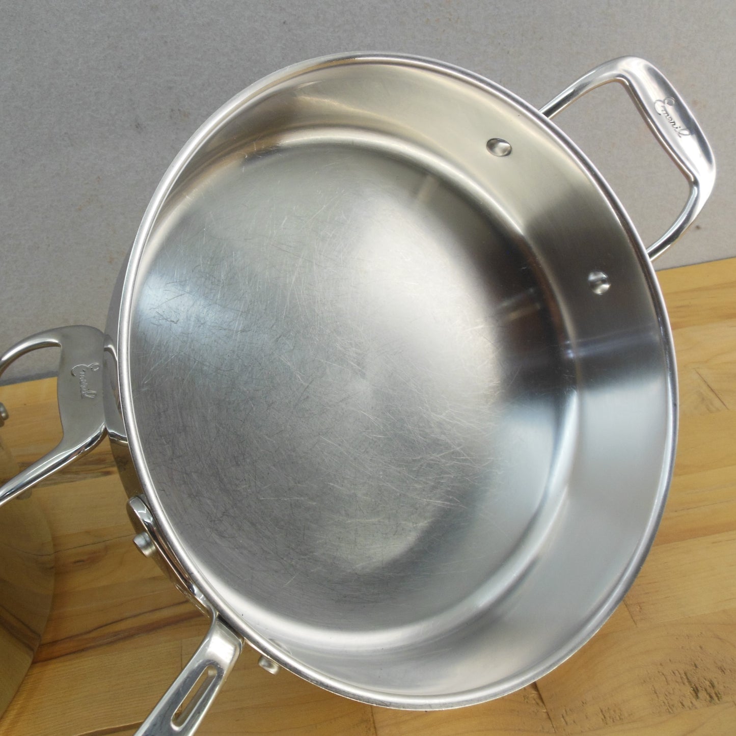 Emeril By All-Clad Stainless Copper Saute Pan 3 Qt. & Stock Pot 6 Qt. 10"
