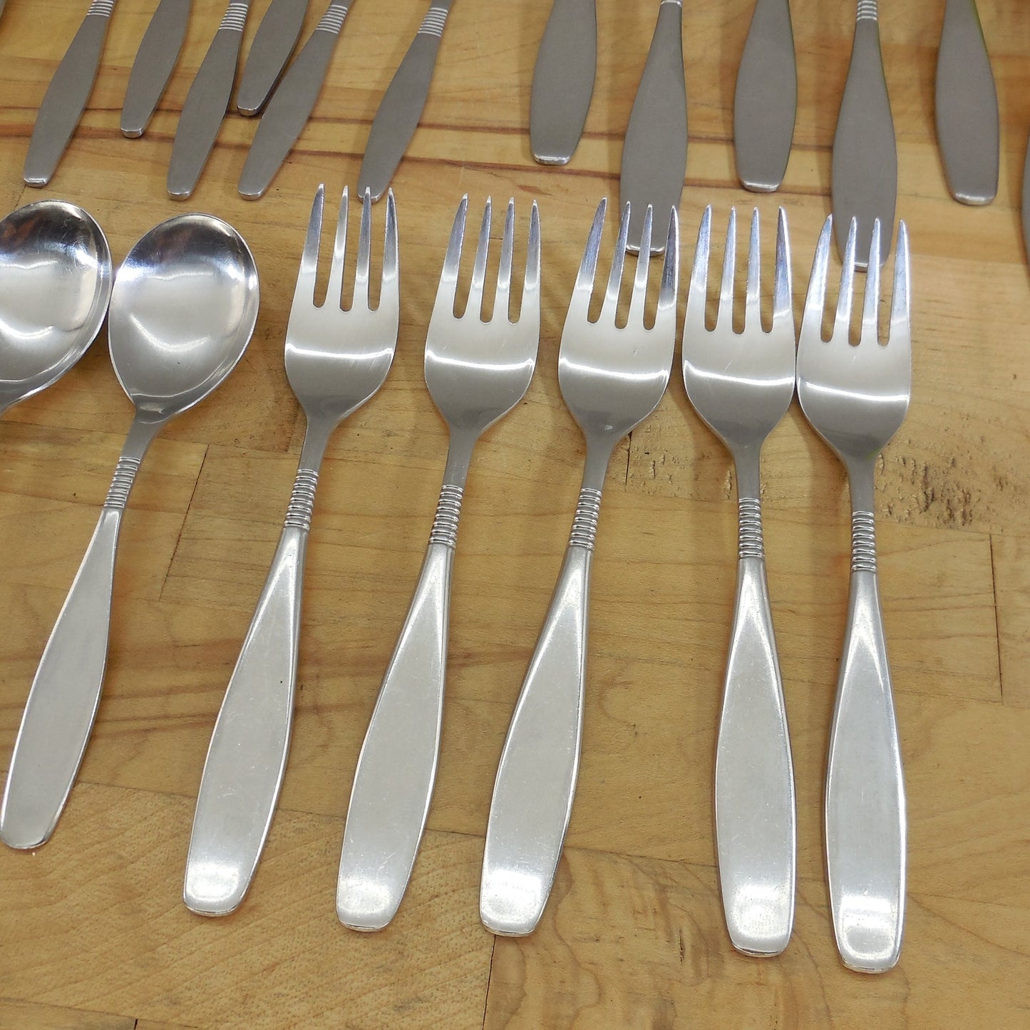 Unbranded Denmark 18/8 Stainless Flatware 29 pcs. Dansk DAS8 Cohr Fork