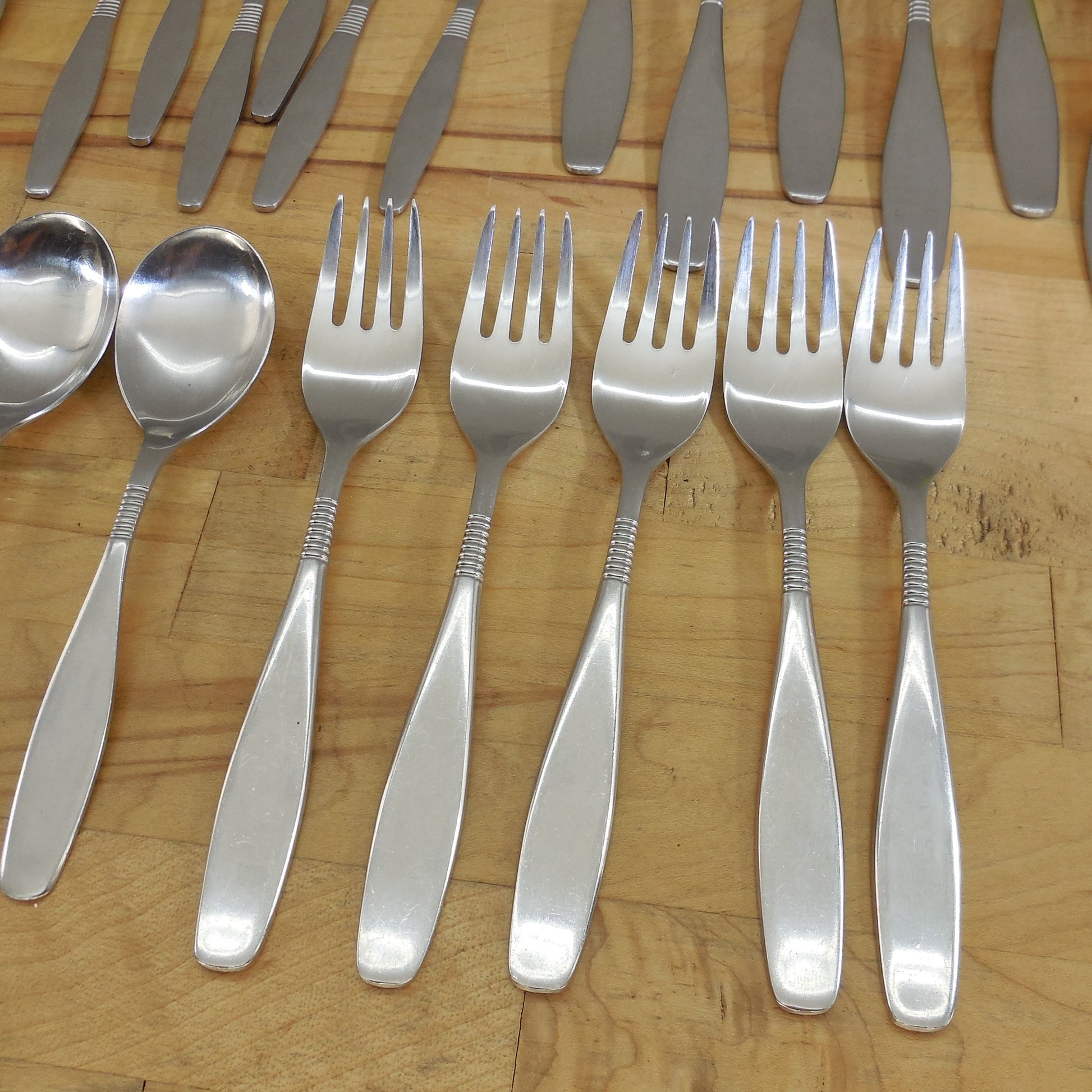 Unbranded Denmark 18/8 Stainless Flatware 29 pcs. Dansk DAS8 Cohr Fork