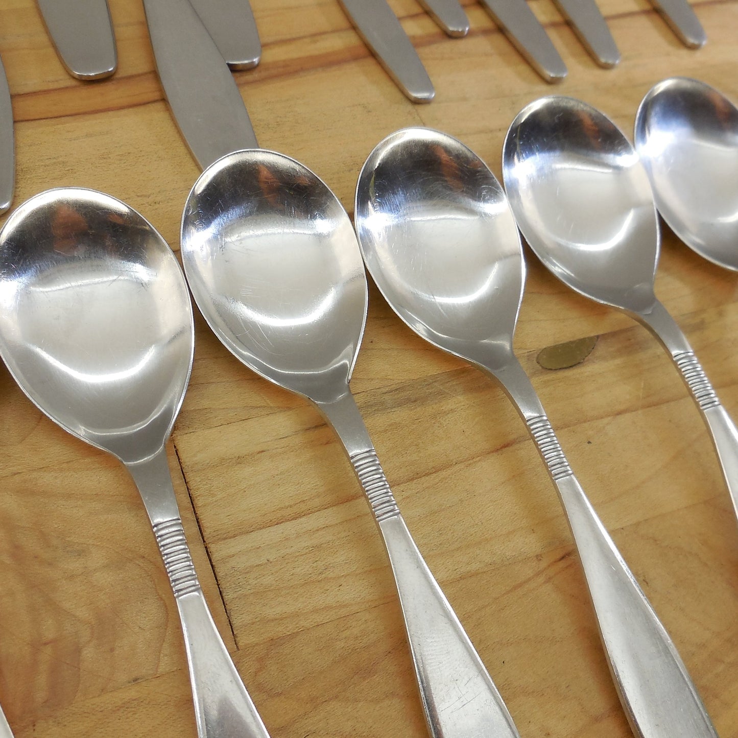 Unbranded Denmark 18/8 Stainless Flatware 29 pcs. Dansk DAS8 Cohr Teaspoon
