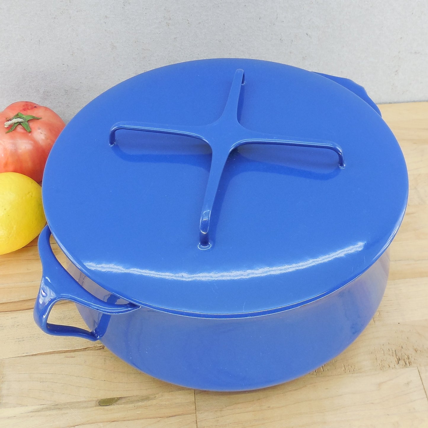 Dansk Denmark Kobenstyle 6 Quart Casserole Pot Dutch Oven Midnight Blue Lid