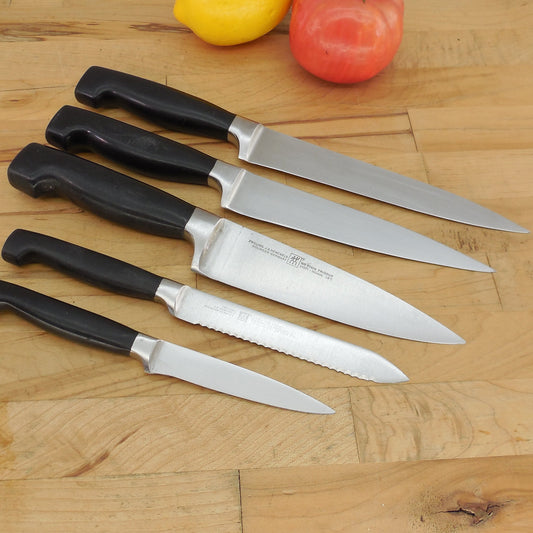 J.A. Henckels Solingen Germany 5 Knife Lot Chef Paring Slicing 31070 Series