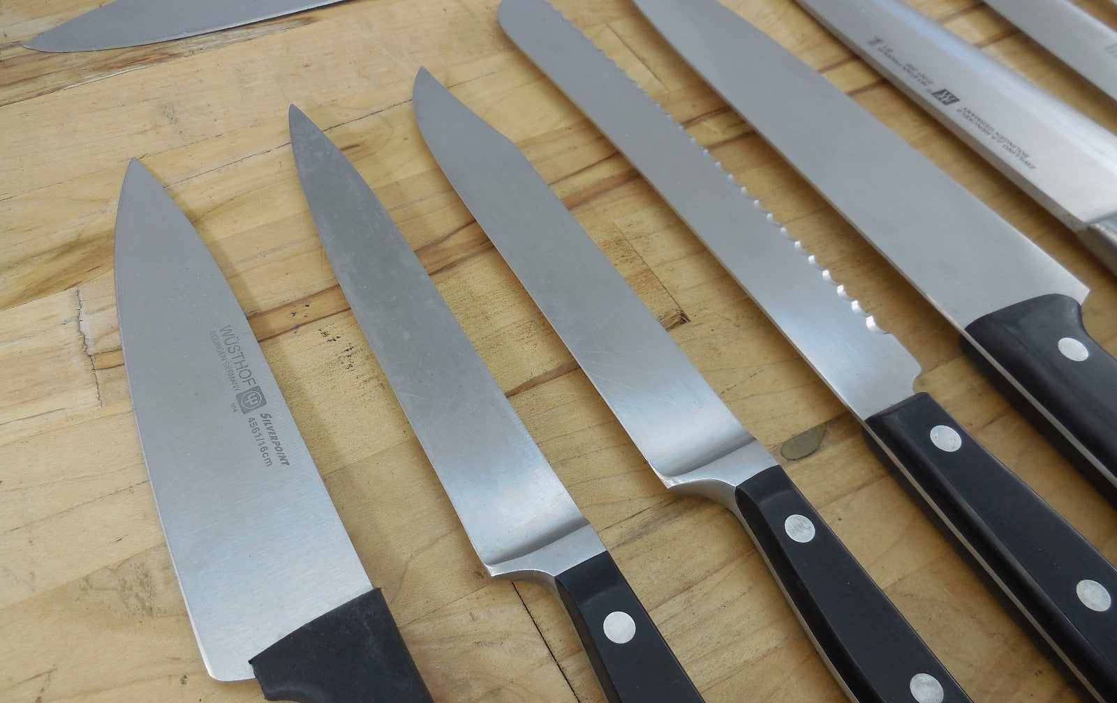 15 Lot Henckels Wusthof Wingen Kitchen Chef Knives Paring Slicing Utility Steak