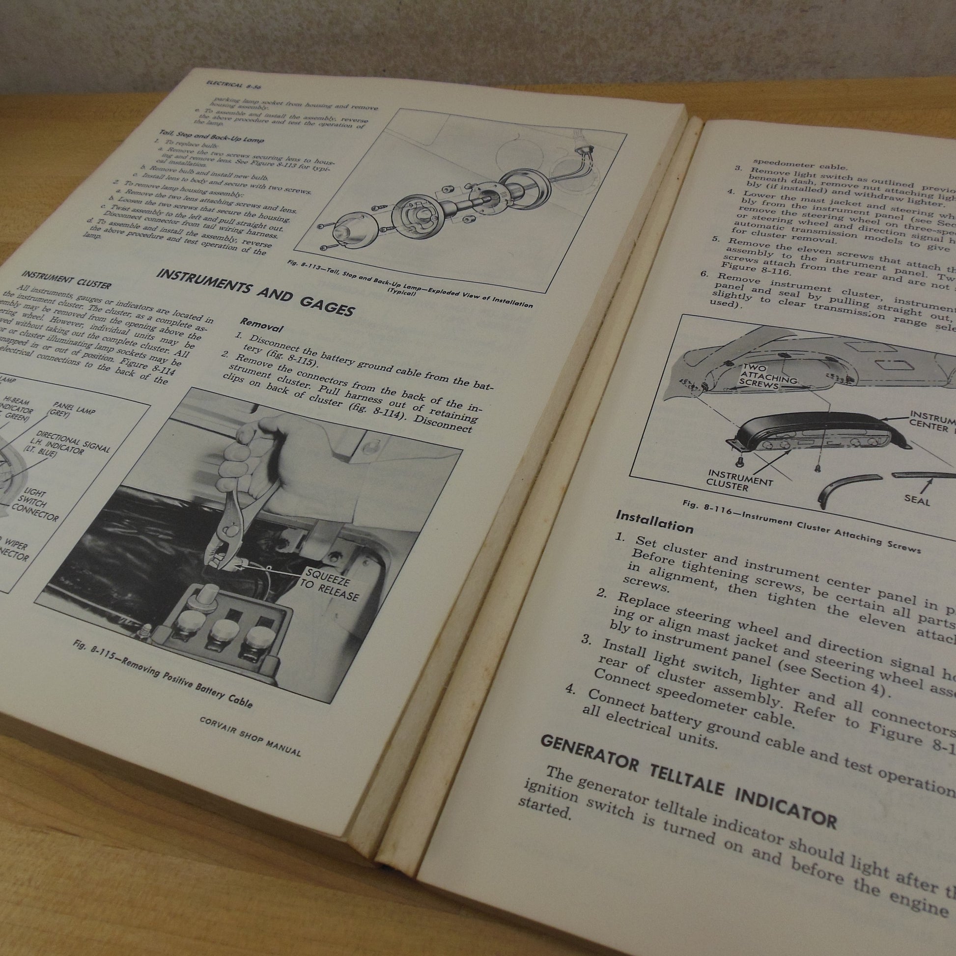 Chevrolet Shop Service Manual 1960 Corvair Used