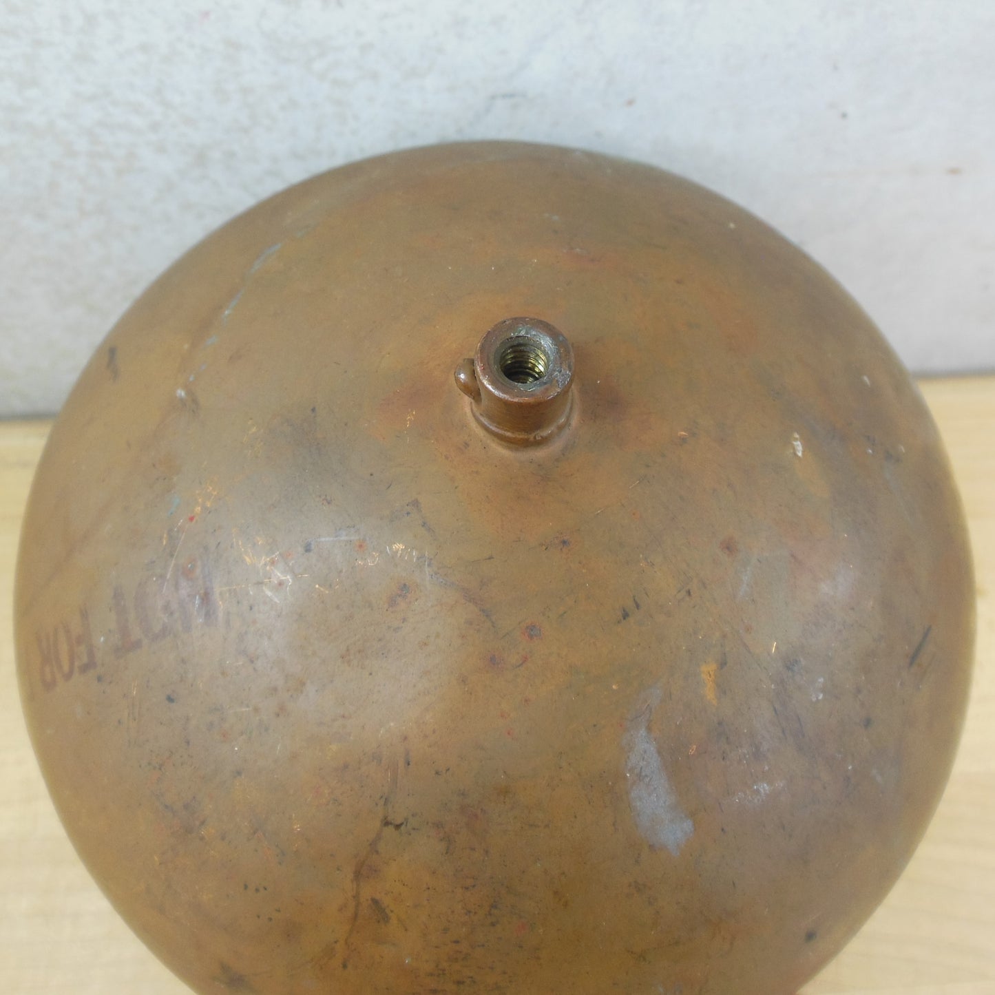 Unbranded Copper Round Float Ball Toilet Tank 6" vintage