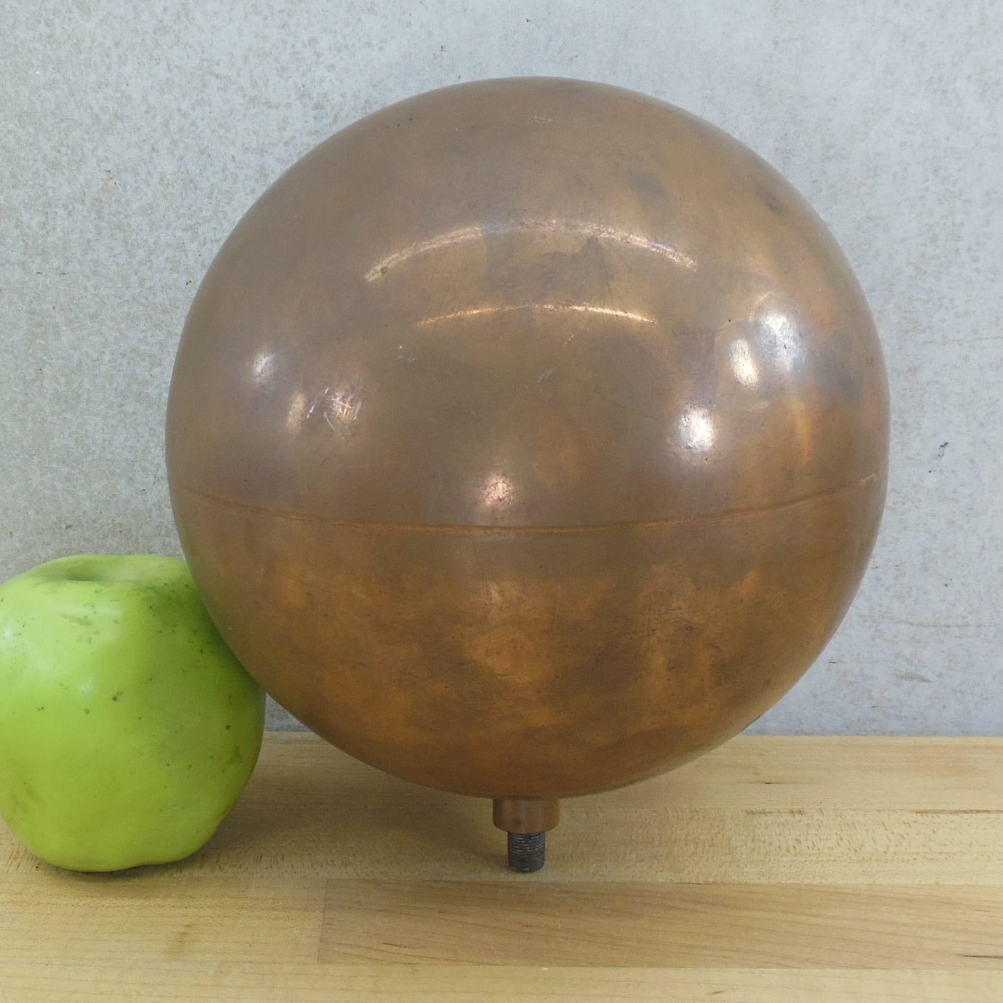 Unbranded Copper Round Float Ball Toilet Tank 7" Vintage