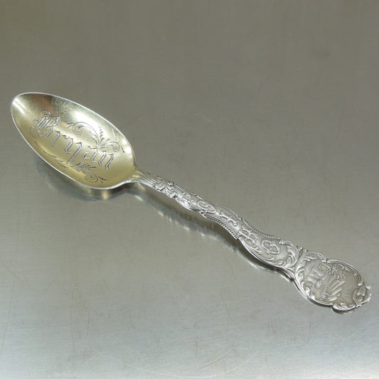 Sterling Silver Souvenir Spoon - Bryan Ohio Antique