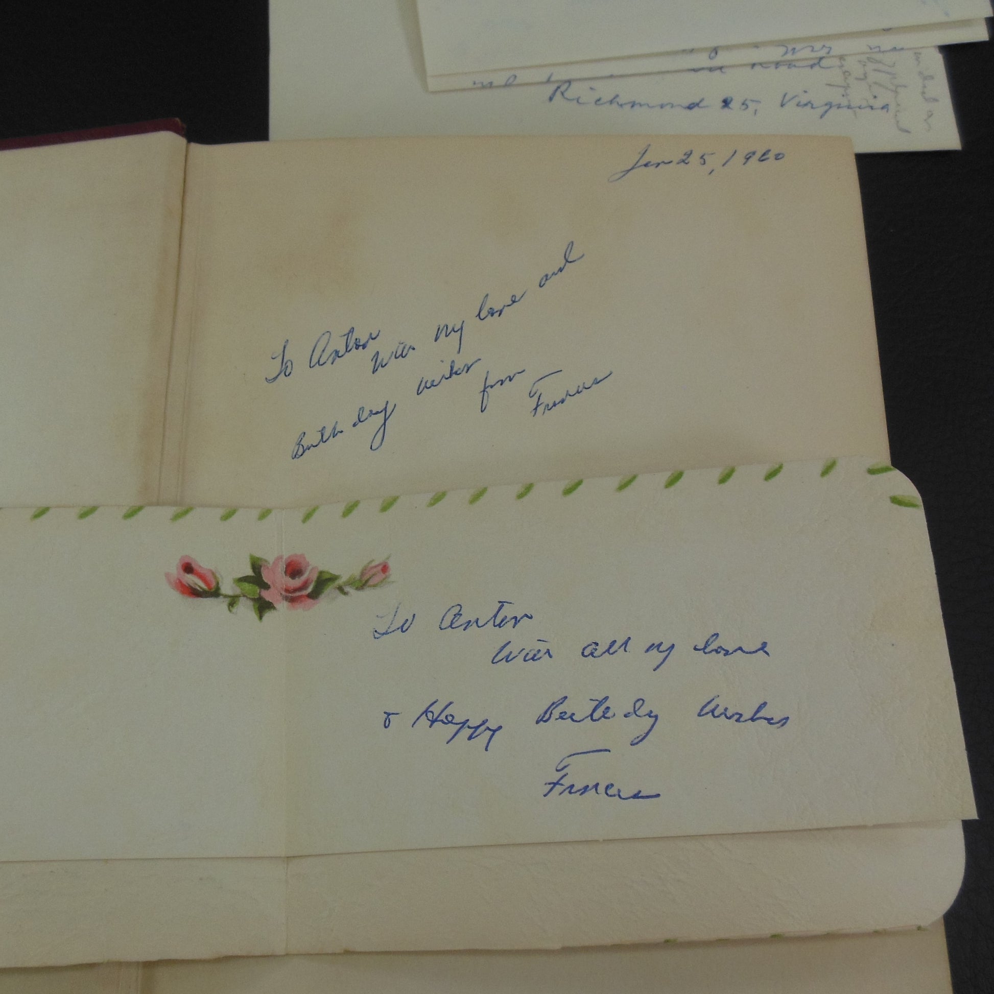 Swami Akhilananda Signed Letter in Book - Hindu View of Christ 1949 Birthday Card