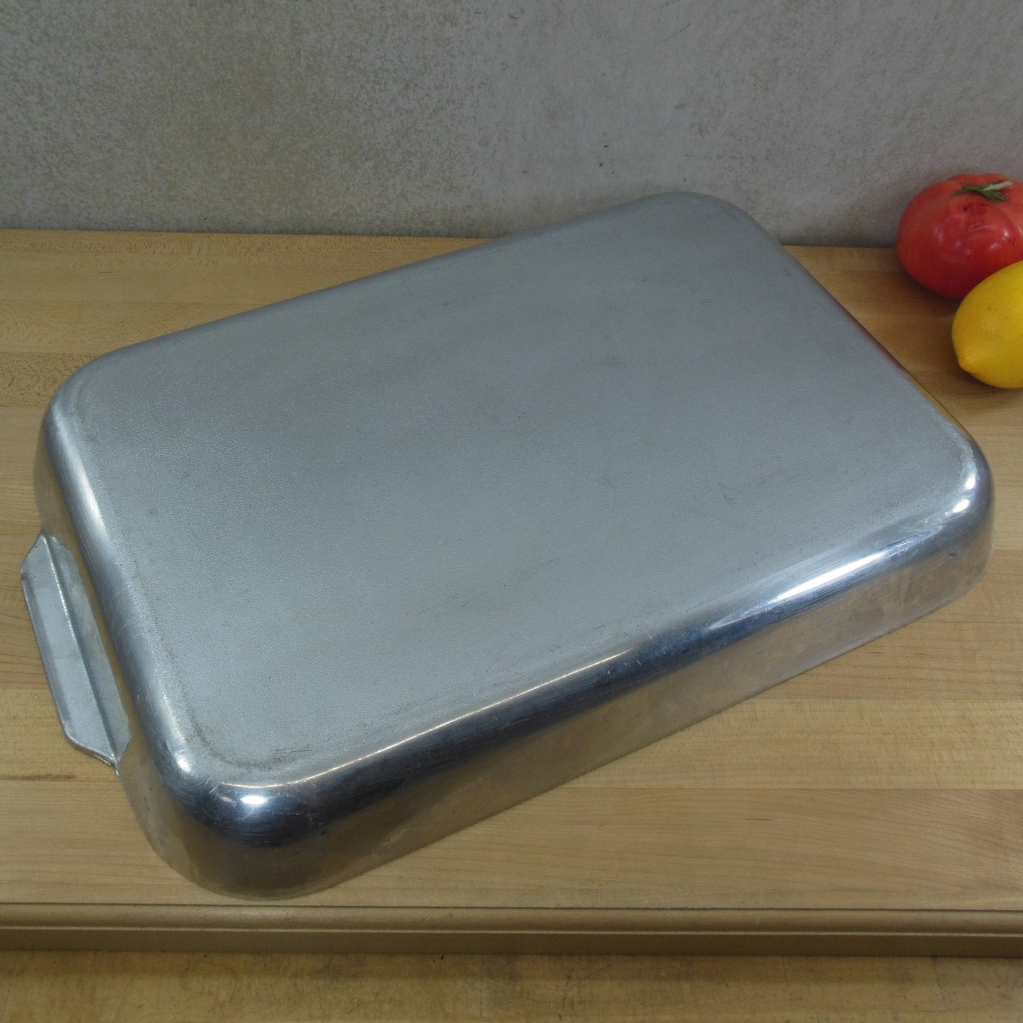 Chef Way Cast Aluminum Large Open Roaster Pan 12" x 17" vintage