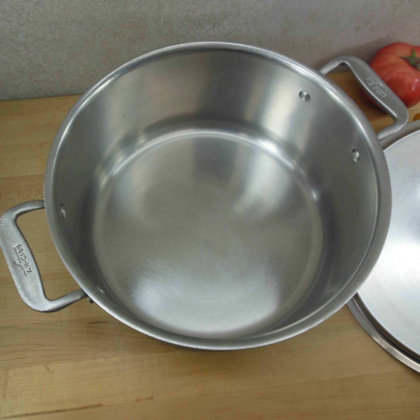 All-Clad Ltd USA 8 Quart Stock Soup Pot Stainless Steel - Discounted used