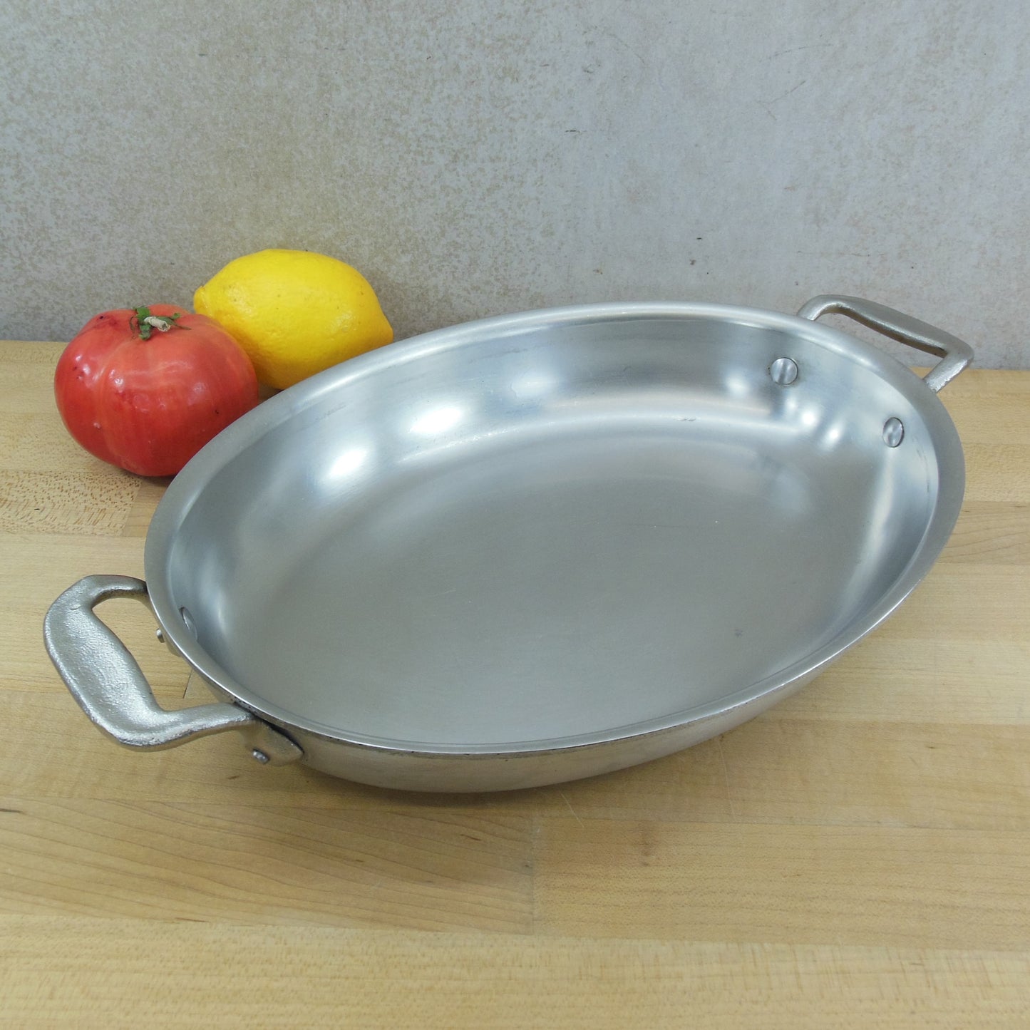 All-Clad Style Stainless Aluminum Oval Au Gratin Pan 12"