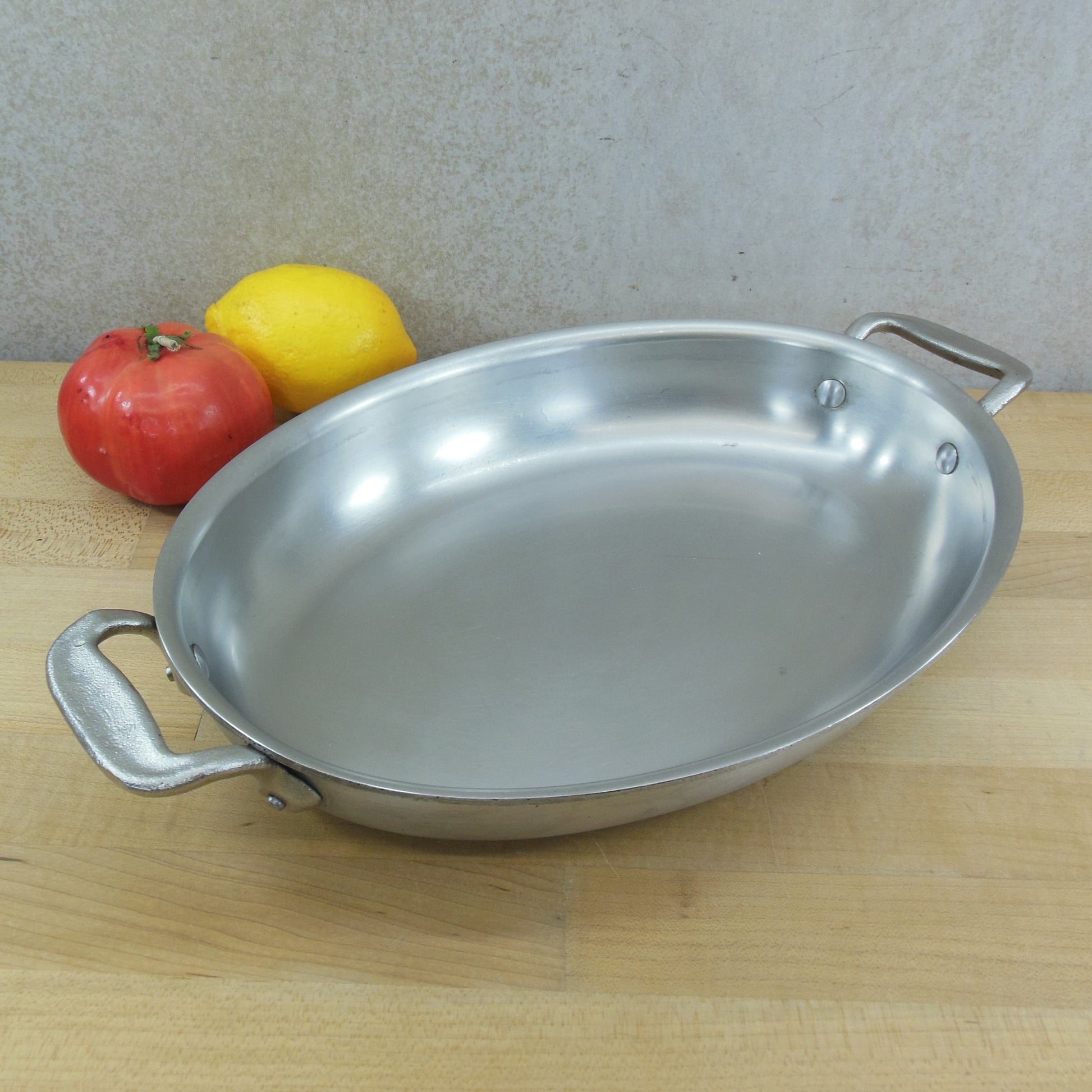 All-Clad Style Stainless Aluminum Oval Au Gratin Pan 12"