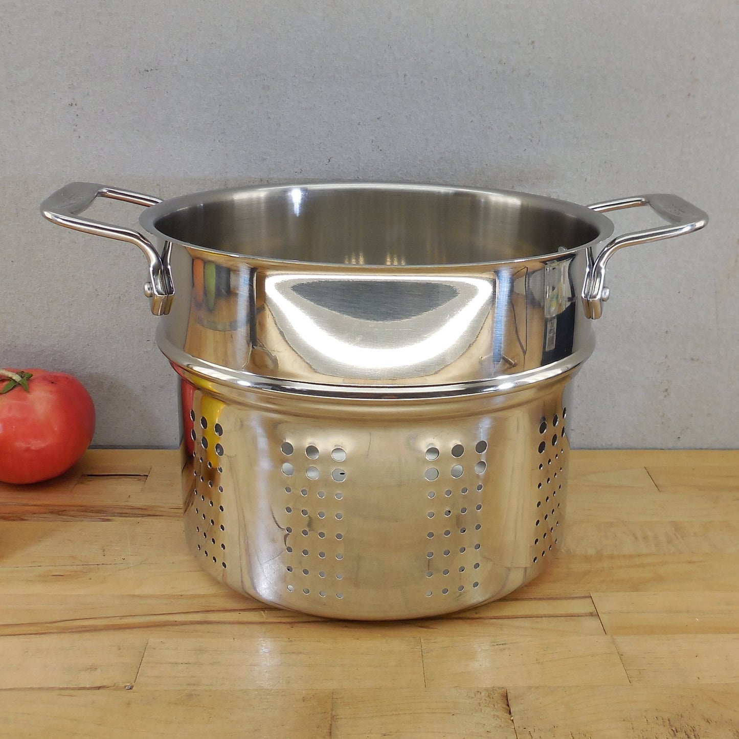 All-Clad Stainless Steamer Pasta Insert 9.25" Dia. x 7" Tall