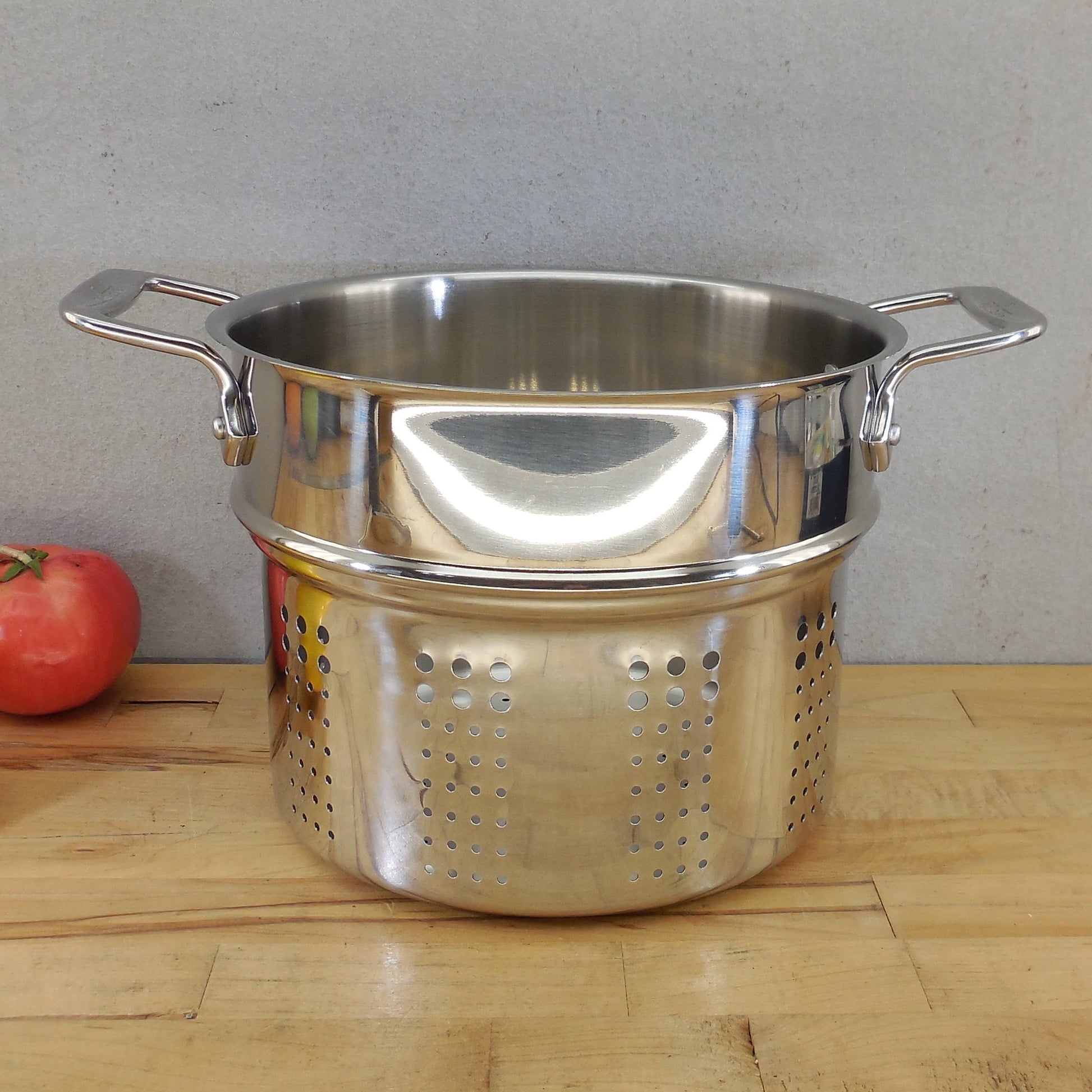 All-Clad Stainless Steamer Pasta Insert 9.25" Dia. x 7" Tall