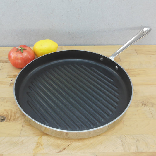 All-Clad USA 12" Round Grill Pan Stainless Non-stick Long Handle