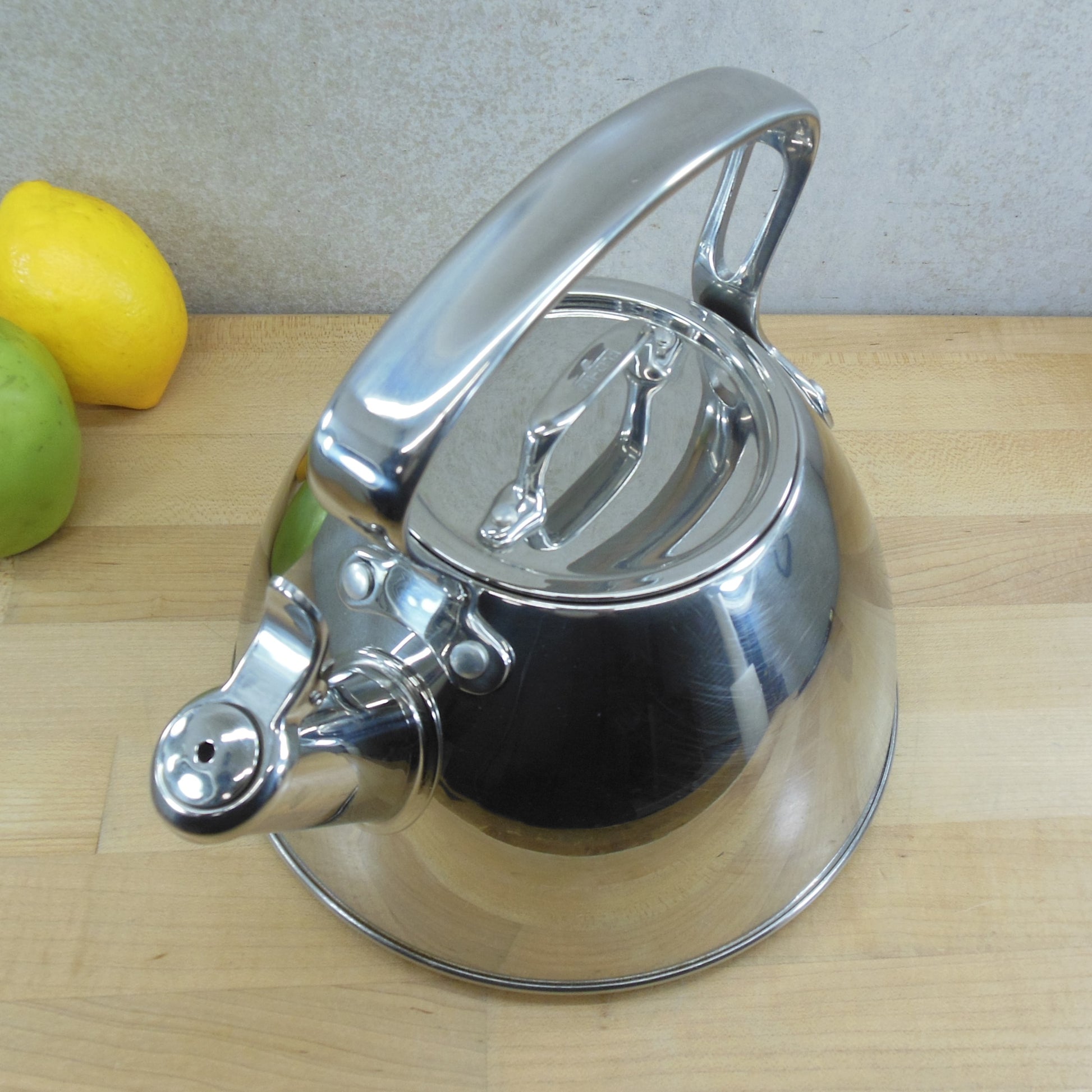 All-Clad Stainless 2 Quart Water Tea Kettle E8619964 Used