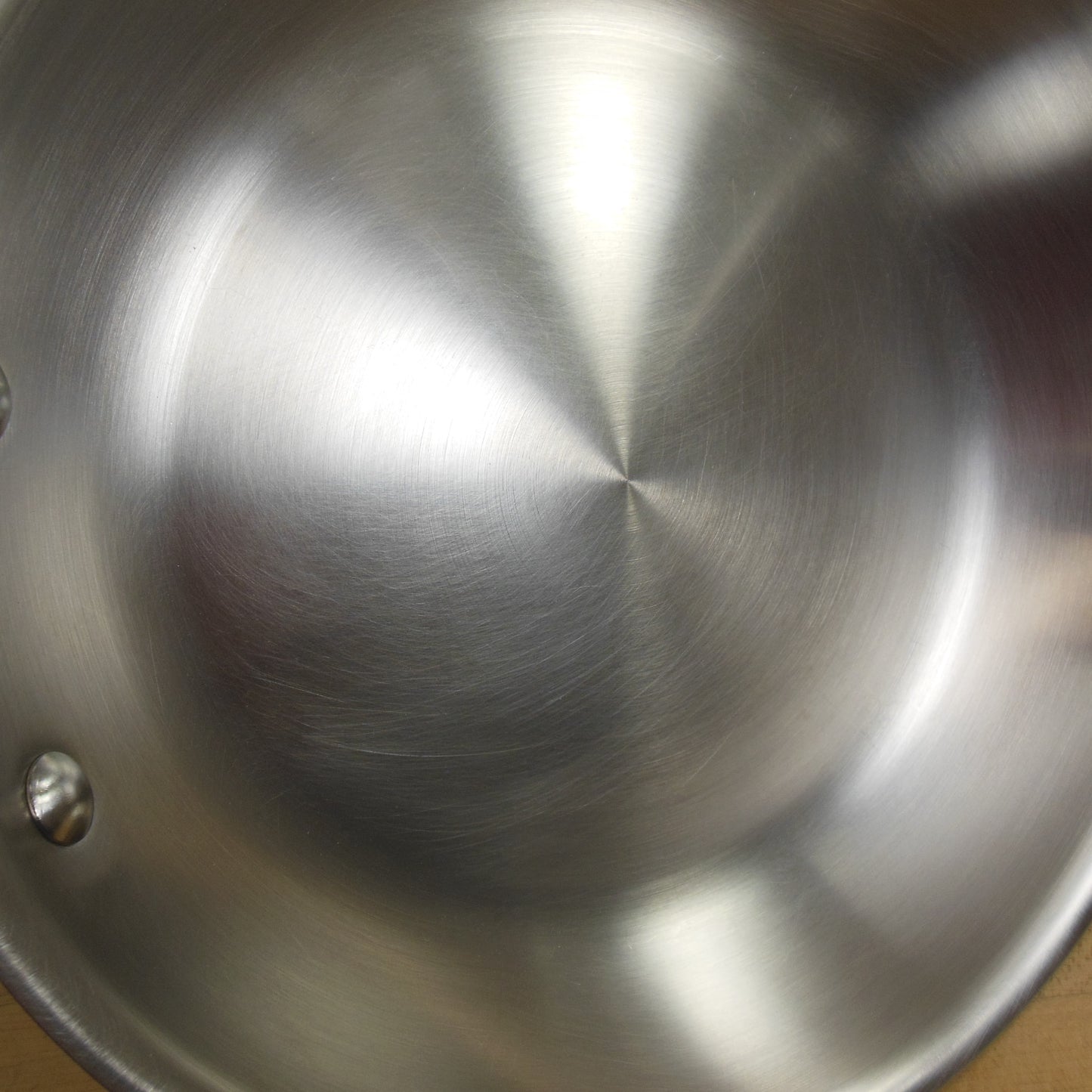 All-Clad USA Stainless Tri-Ply 10.5" Fry Pan Skillet Cleaned