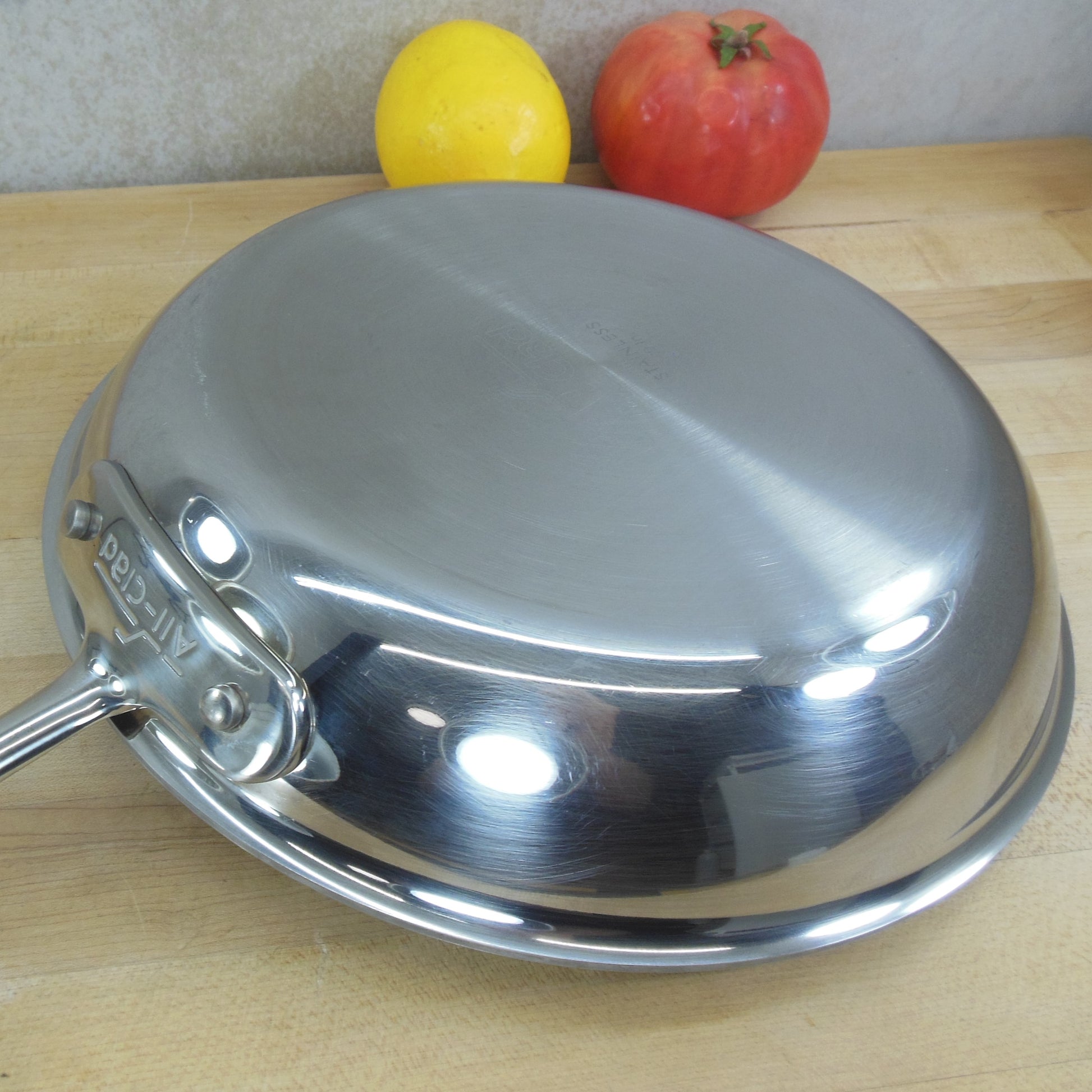 All-Clad USA Stainless Tri-Ply 10.5" Fry Pan Skillet Bottom