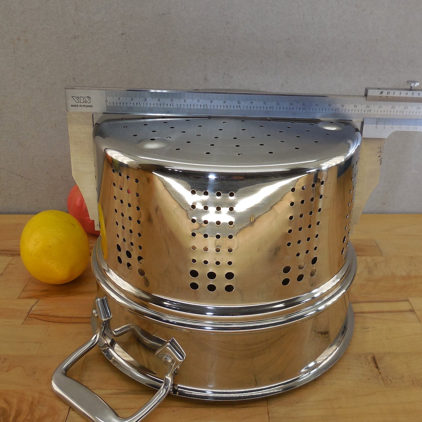 All-Clad Stainless Steamer Pasta Insert 9.25" Dia. x 7" Tall Shiny