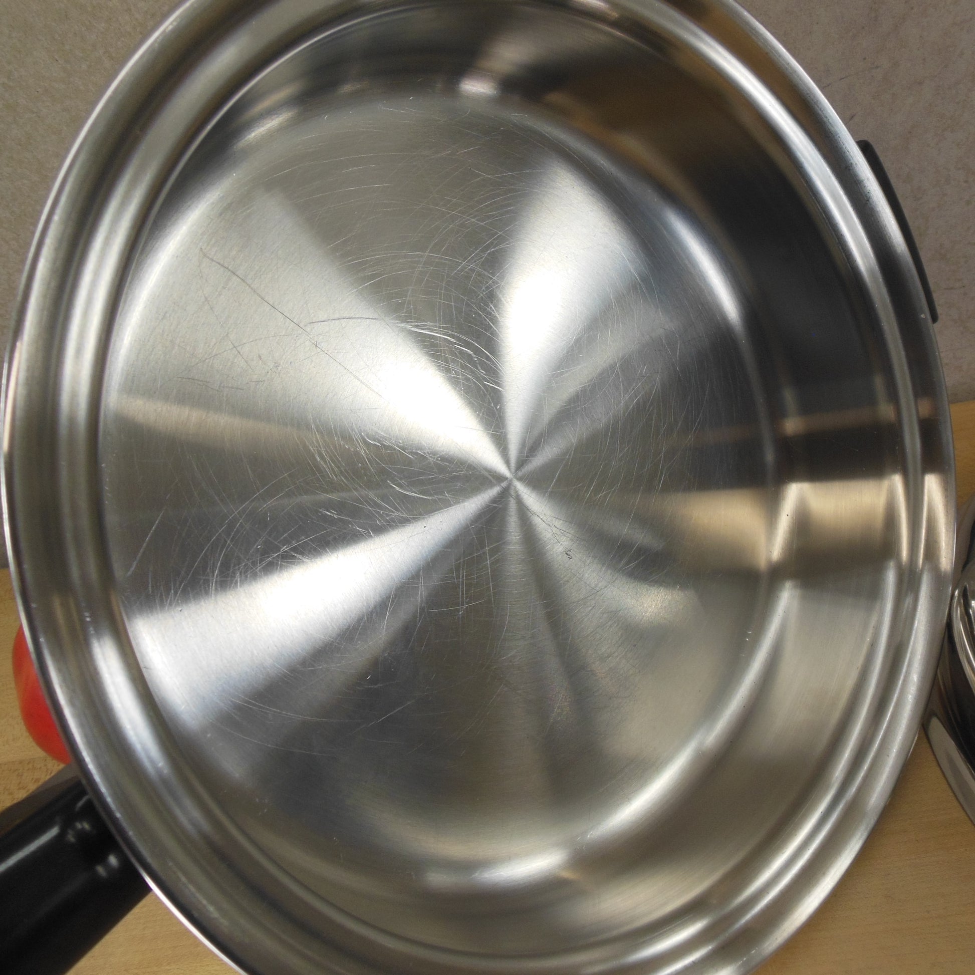 Amway Queen Multi-Ply 18/8 Stainless 10" Skillet & Lid used