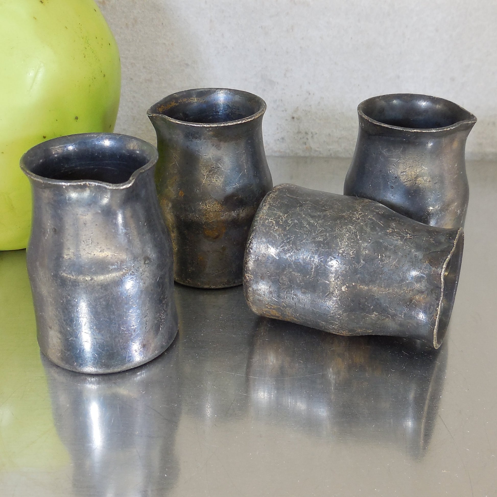 Pick-Barth Co. Hotel Anderson 18% NIckel Silverplate Creamer Lot of 4