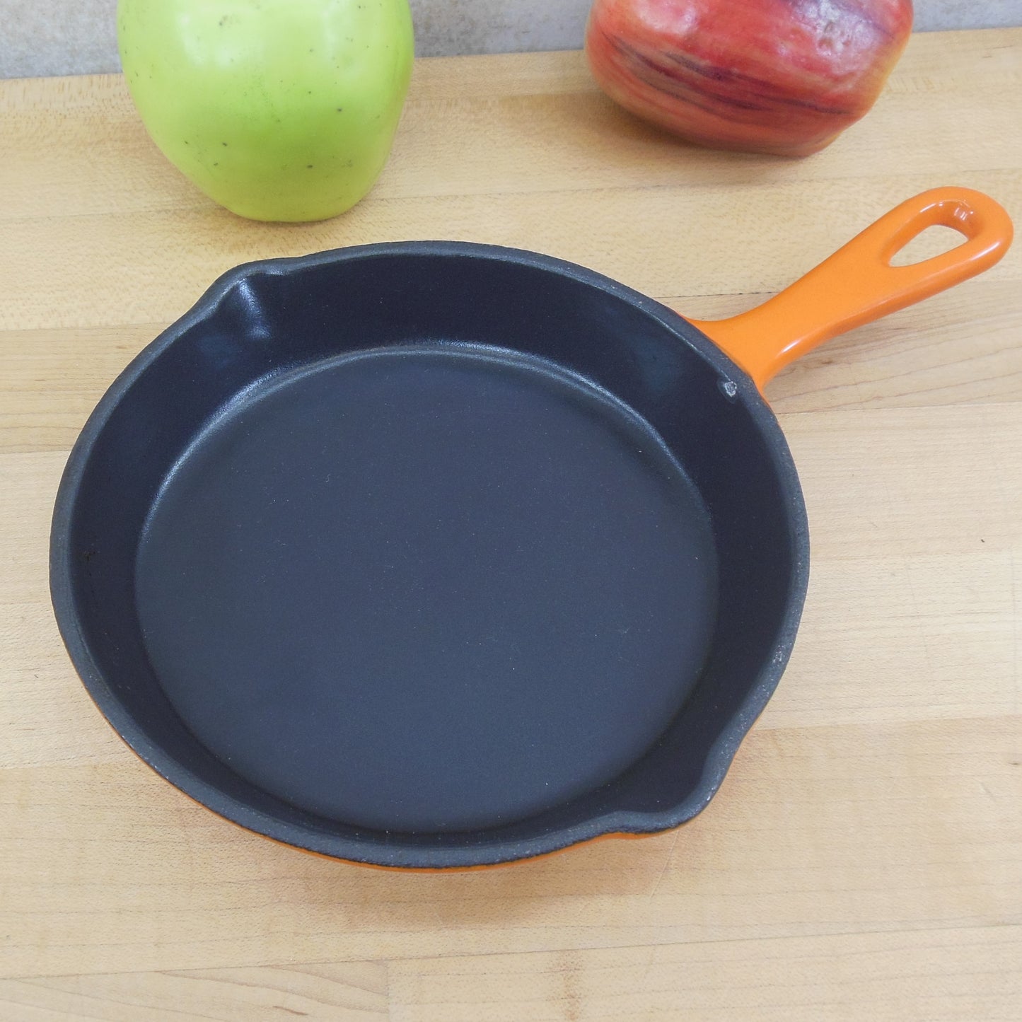 Aaron Sanchez #3 Orange Enamel Cast Iron Skillet 6.25"