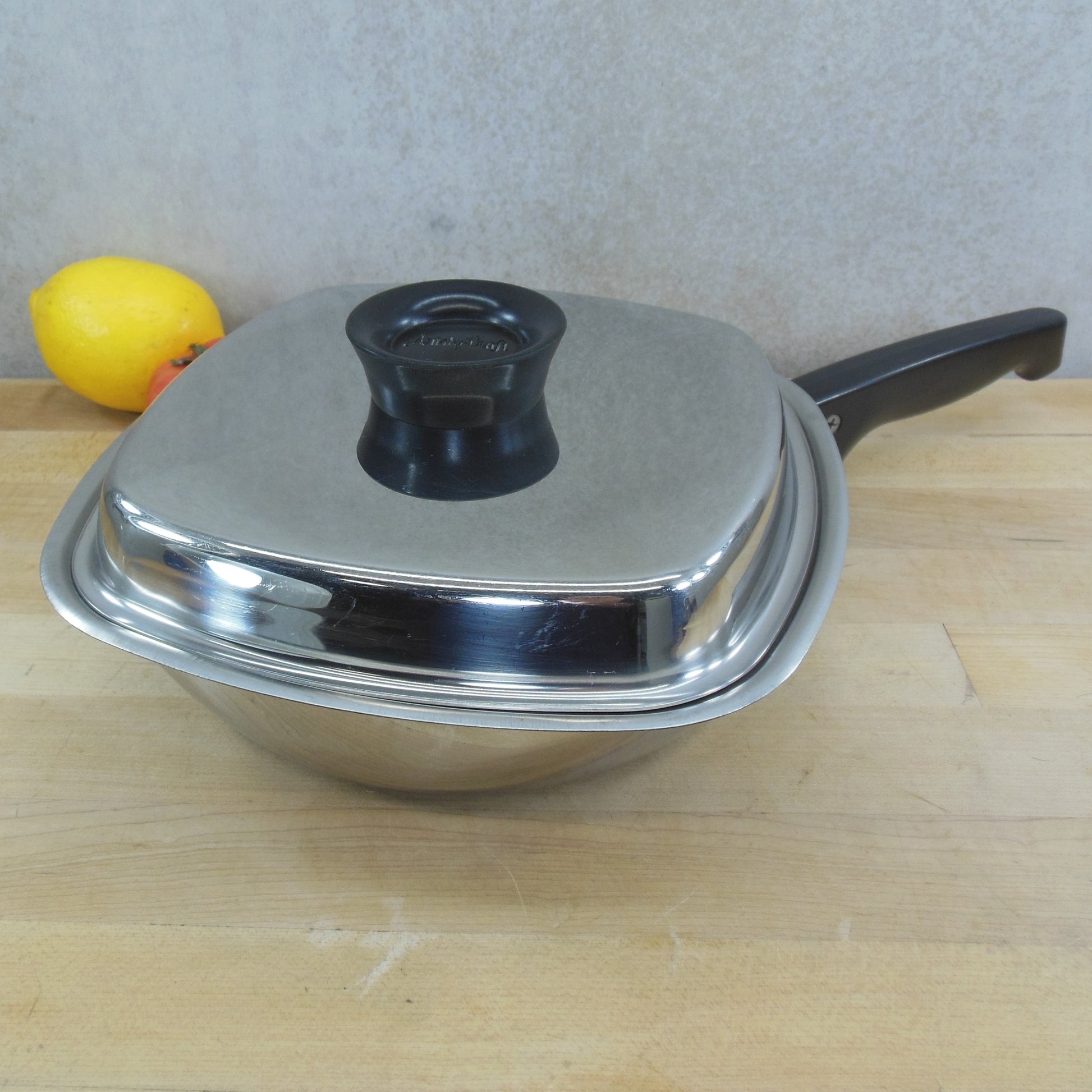 Aristo-Craft West Bend 9" Stainless Fry Pan Skillet & Lid