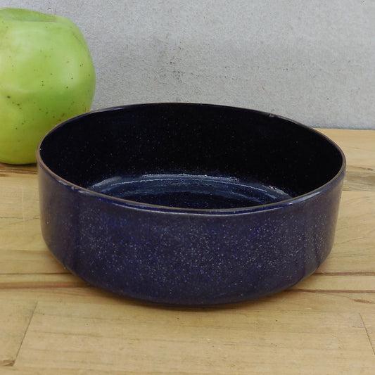 VEB Thuringian Jewelry Waltershausen Germany Blue Copper Enamel Dish Bowl