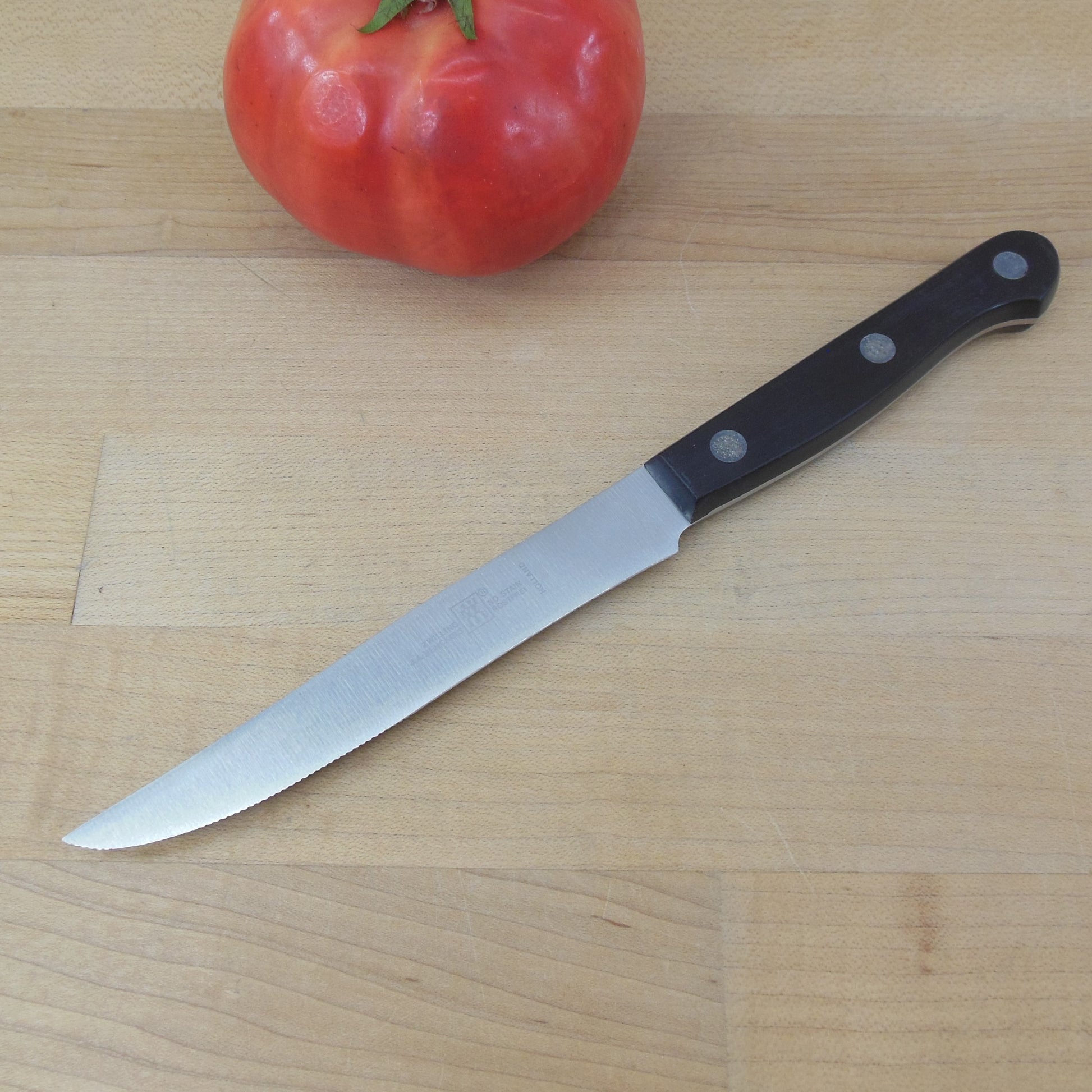 Black Handle Steak Knife, Single | KNORK