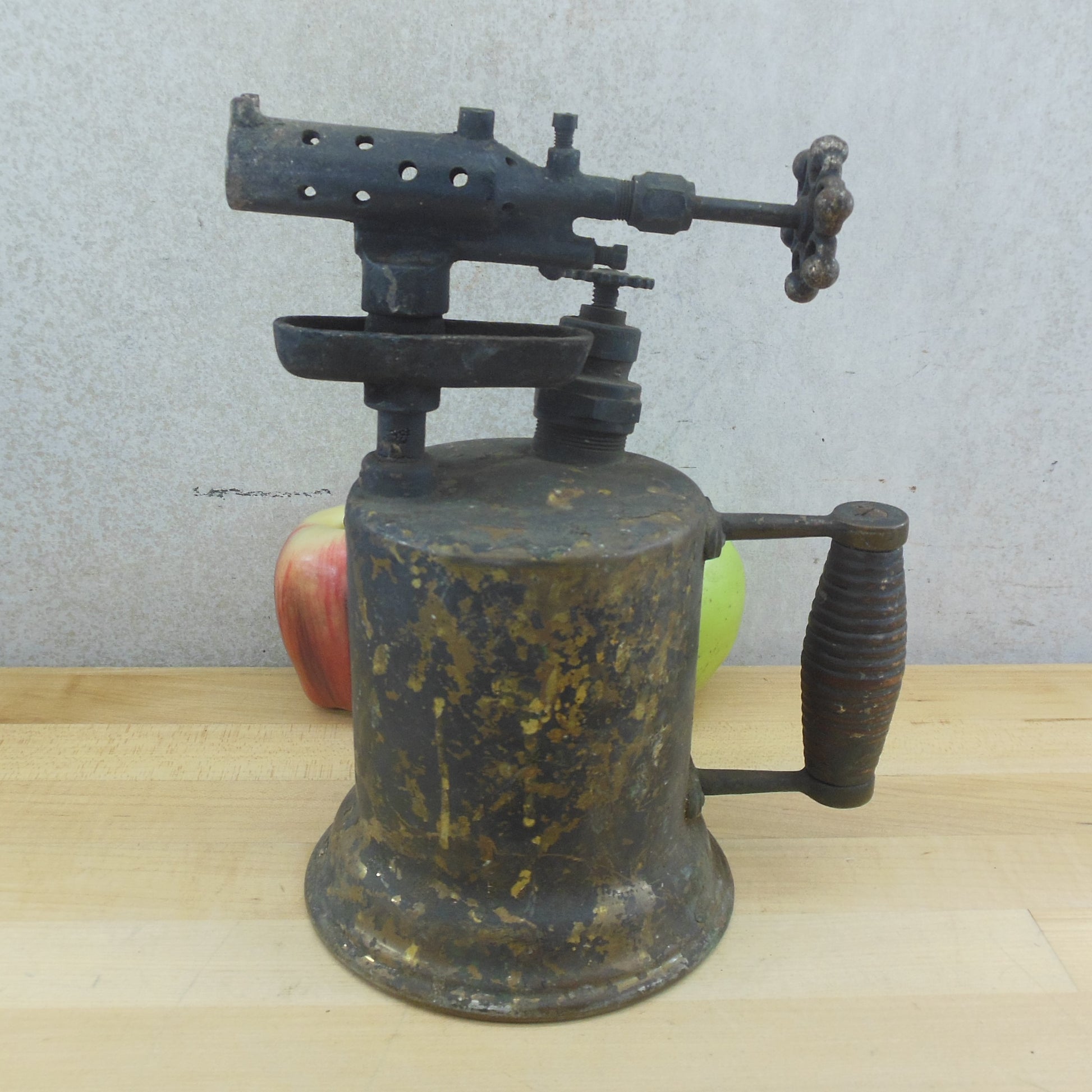 Hercules Antique Brass Iron Blow Torch Unrestored Antique