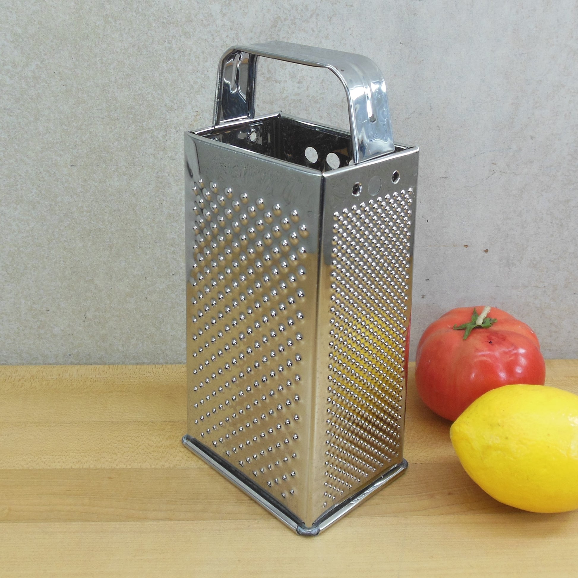 Bromwell USA Stainless Steel Box Grater Shredder 9" Vintage