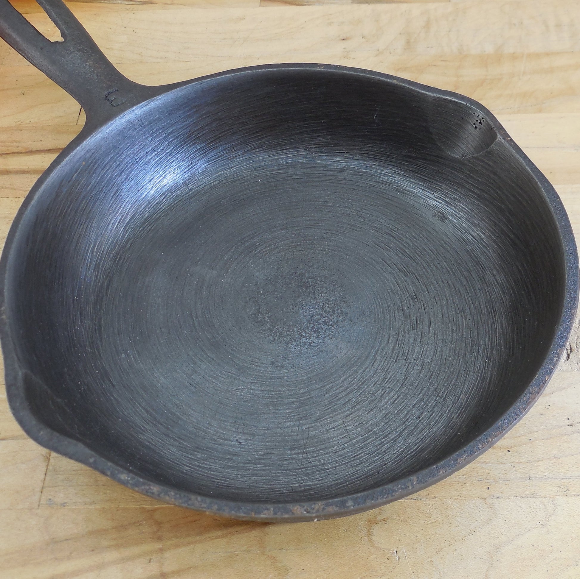 Wagner Ware USA Unmarked Cast Iron #3 Skillet - 6-1/2 INCH SKILLET Restored Grind Rings