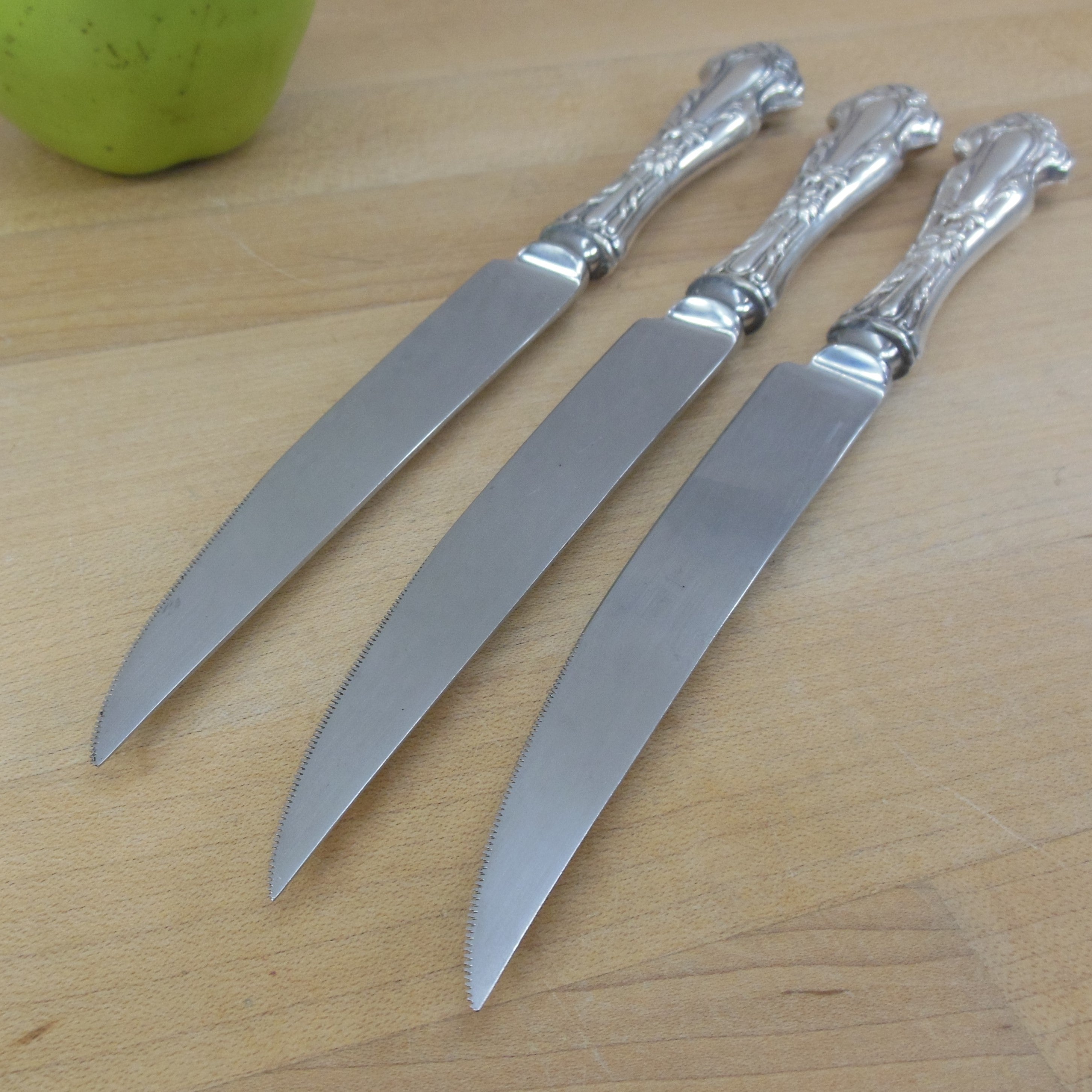 Sterling silver steak on sale knives