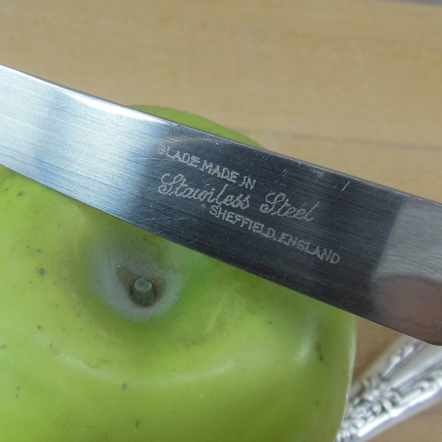 R. Blackinton Daisy Sterling Silver Handle Steak Knife - 3 Set Stainless Blade