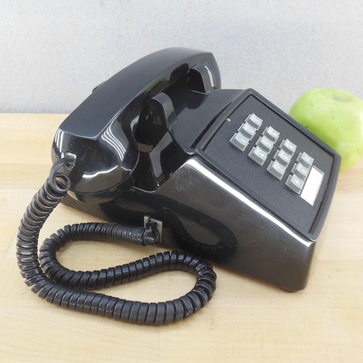 ITT Cotelco Black Push Button Office Desk Telephone Vintage