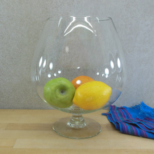 Unbranded Large Clear Glass Brandy Snifter Terrarium Fish Bowl Tip Jar 11.5"