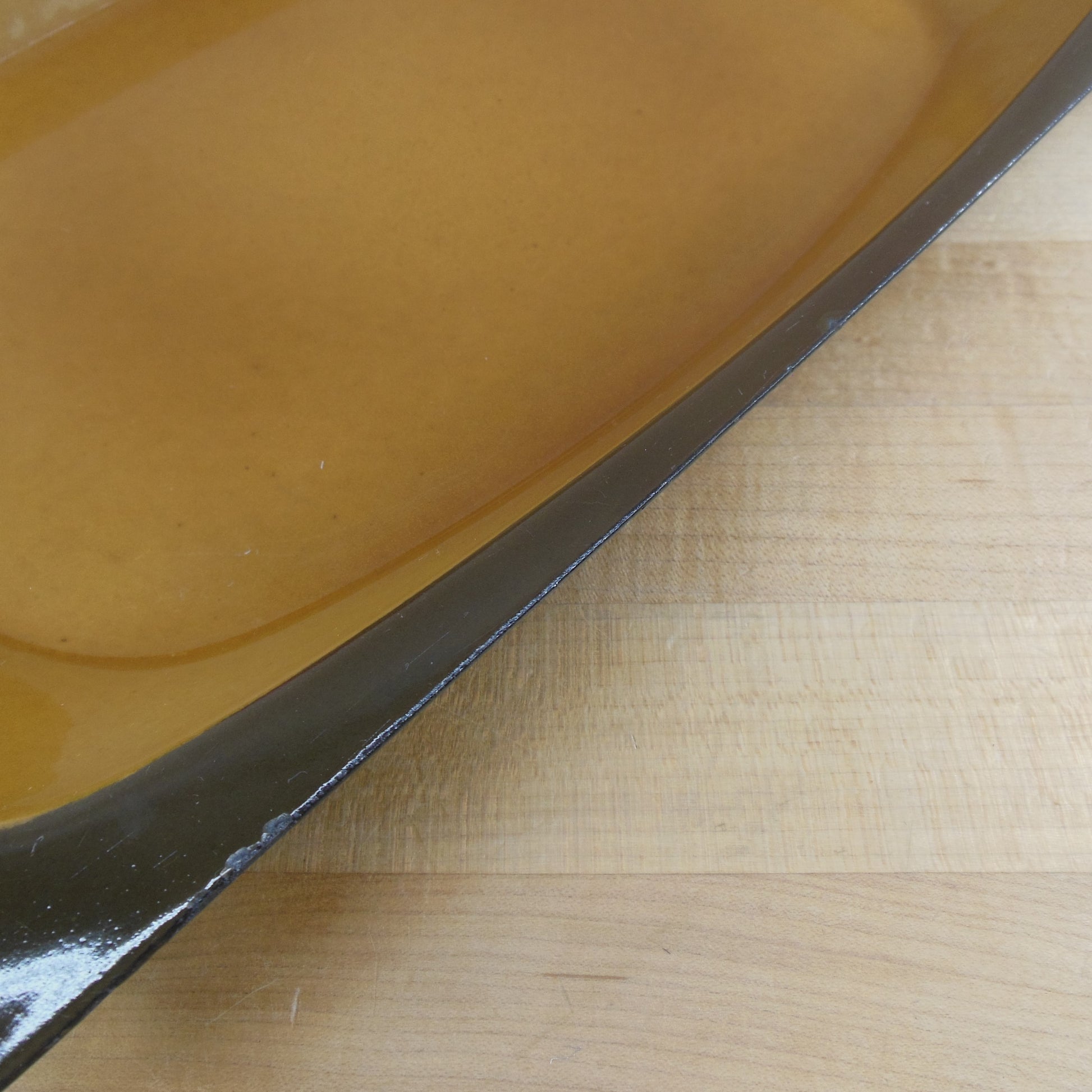 Unbranded Rectangular Brown Gold Roasting Baking Pan Mid Century Open Bakeware